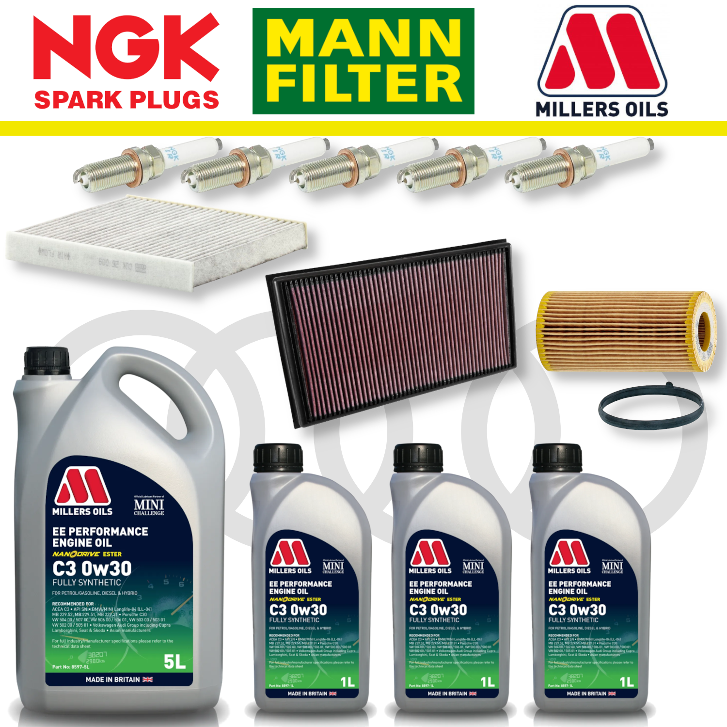 Audi RS3 8Y RSQ3 F3 EA855 EVO Home Service Pack - Millers Oil Premium