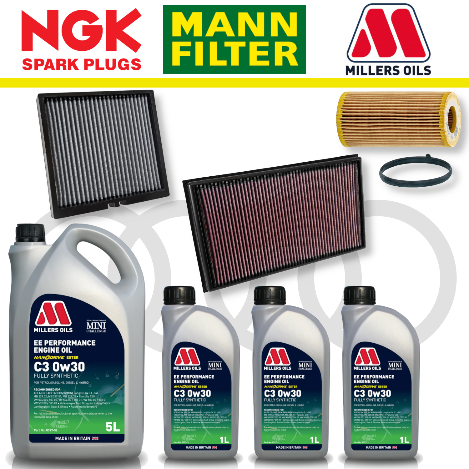 Audi RS3 8Y RSQ3 F3 EA855 EVO Home Service Pack - Millers Oil Premium