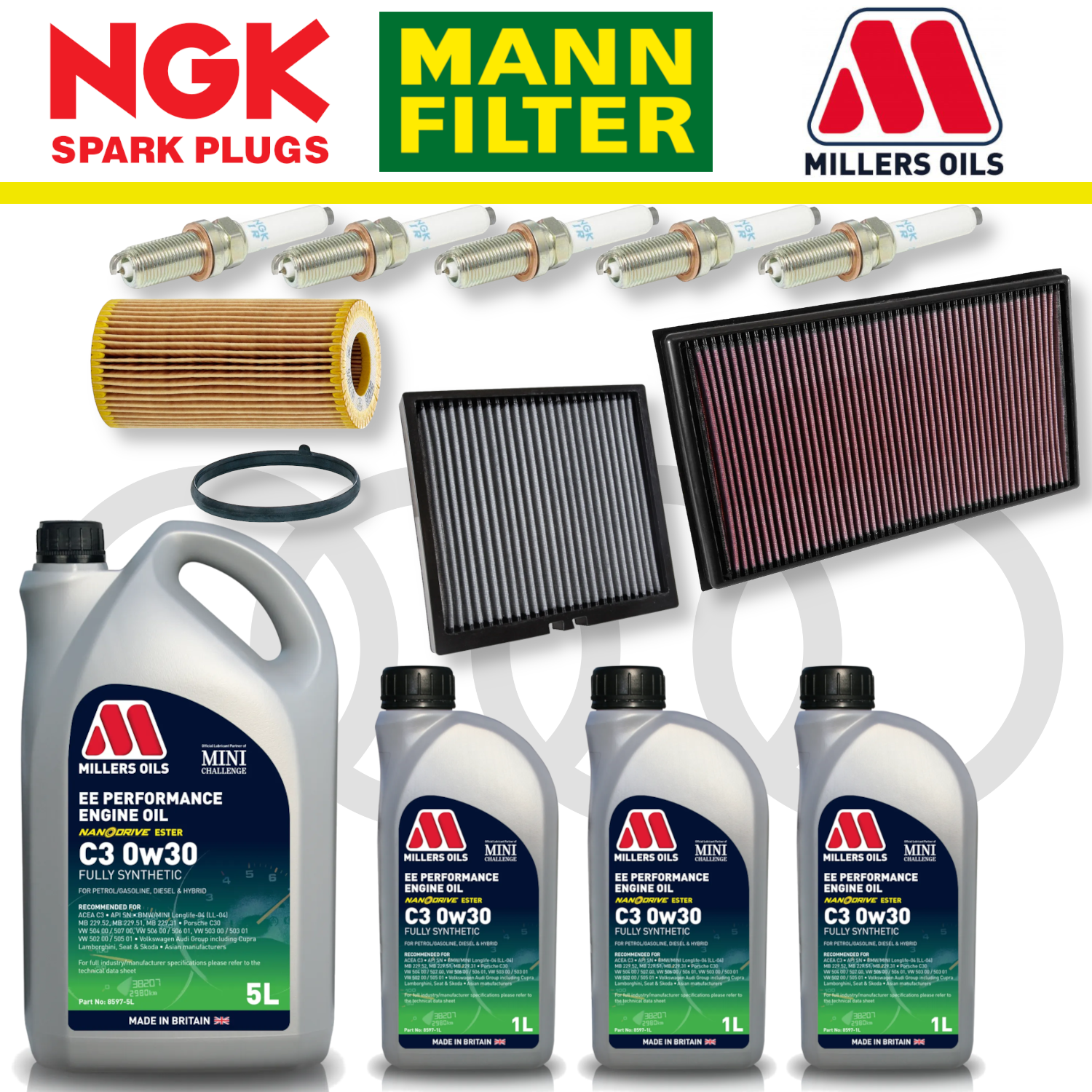 Audi RS3 8Y RSQ3 F3 EA855 EVO Home Service Pack - Millers Oil Premium