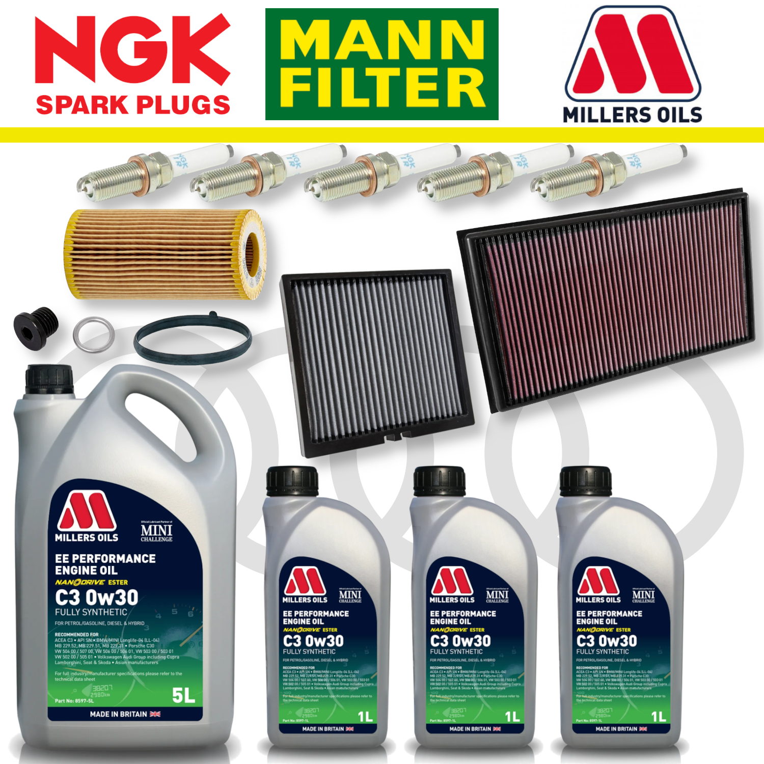 Audi RS3 8Y RSQ3 F3 EA855 EVO Home Service Pack - Millers Oil Premium