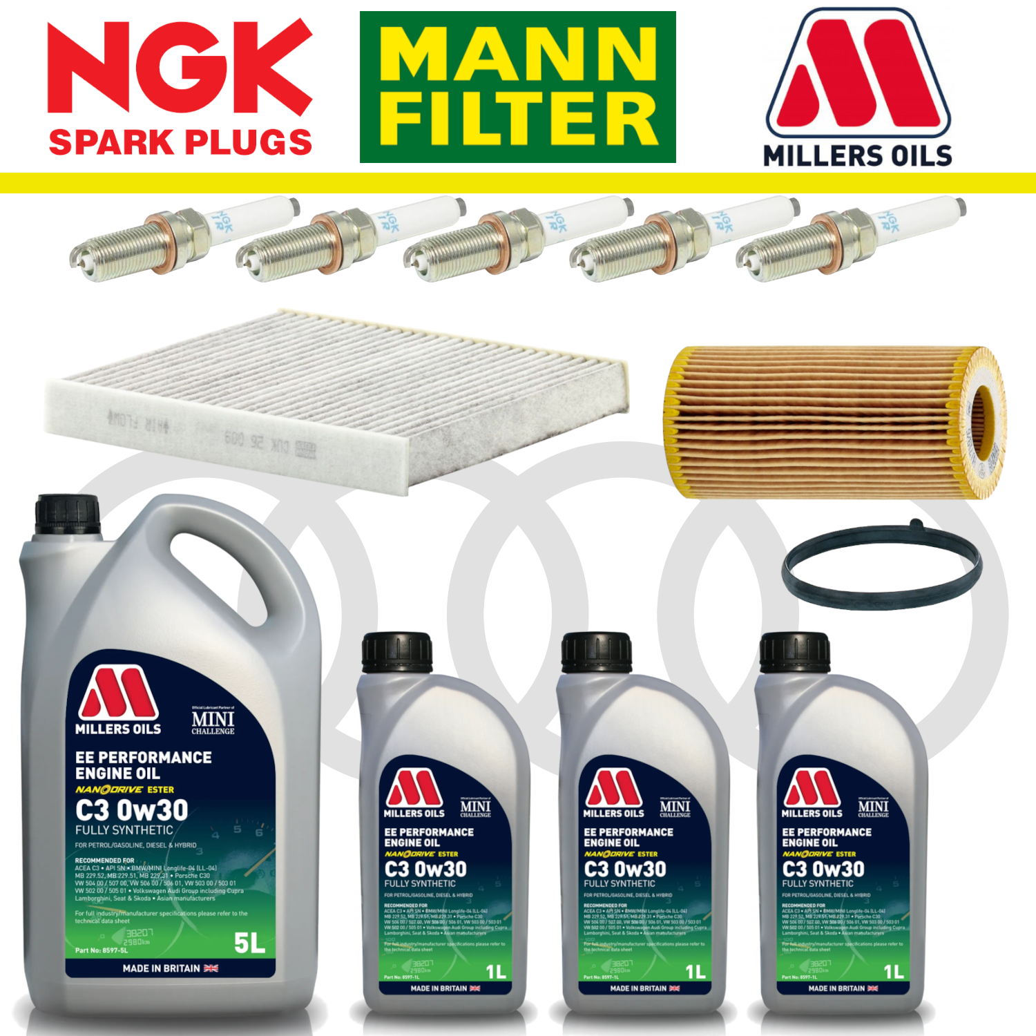 Audi RS3 8Y RSQ3 F3 EA855 EVO Home Service Pack - Millers Oil Premium