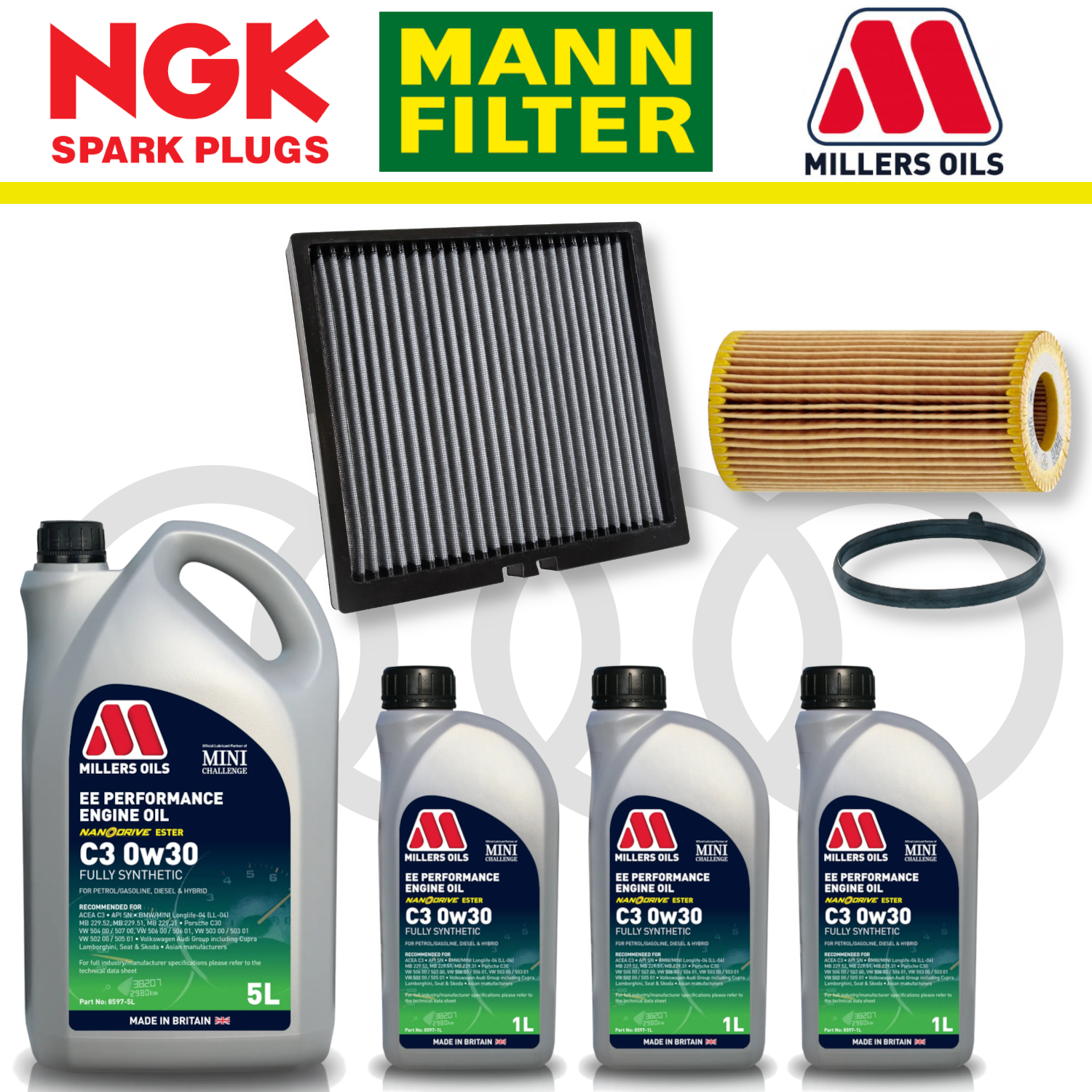 Audi RS3 8Y RSQ3 F3 EA855 EVO Home Service Pack - Millers Oil Premium