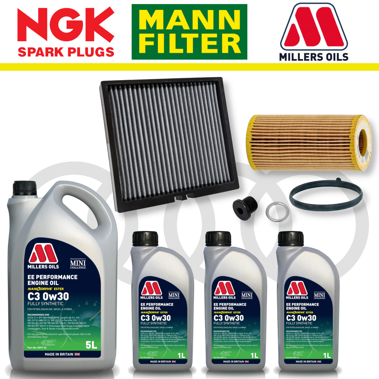 Audi RS3 8Y RSQ3 F3 EA855 EVO Home Service Pack - Millers Oil Premium