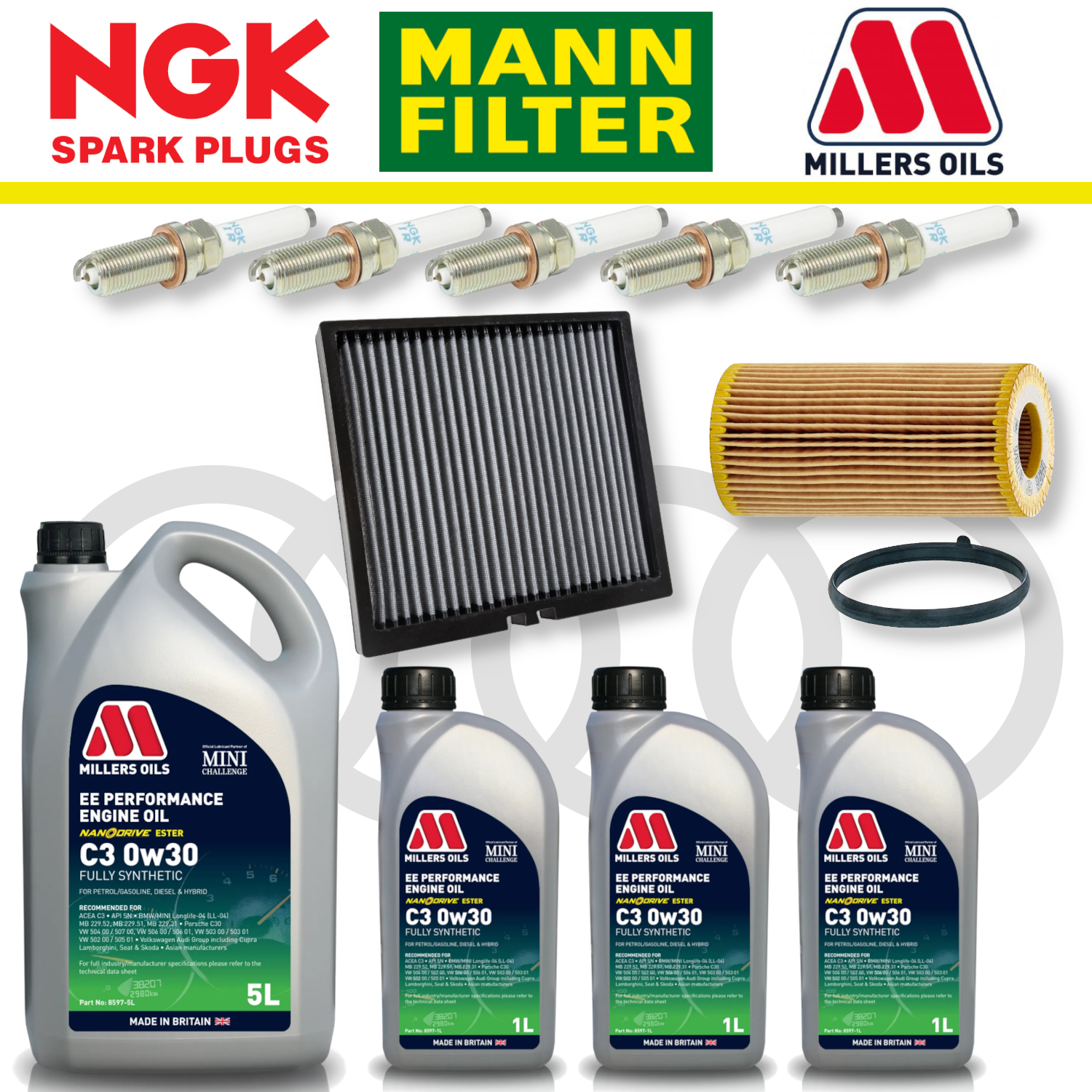 Audi RS3 8Y RSQ3 F3 EA855 EVO Home Service Pack - Millers Oil Premium