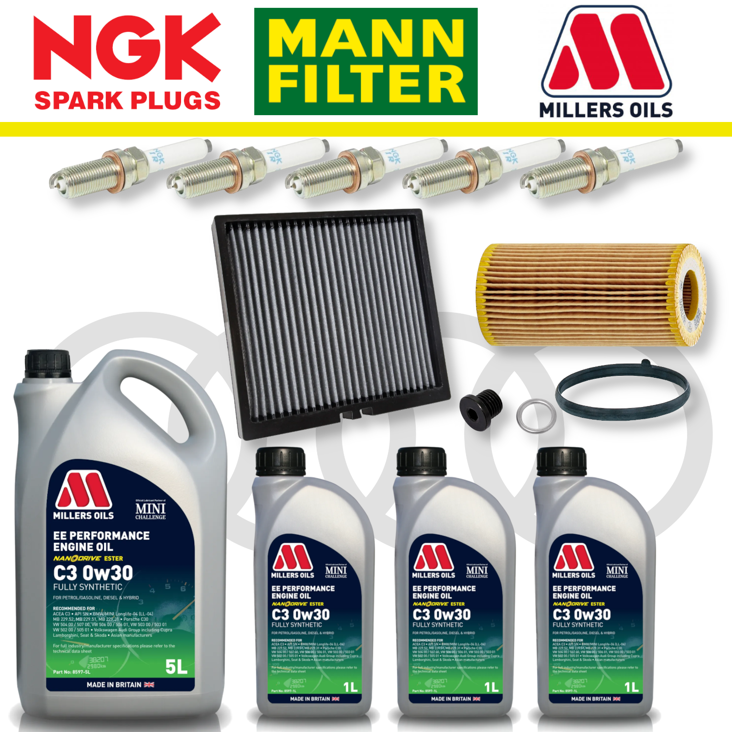 Audi RS3 8Y RSQ3 F3 EA855 EVO Home Service Pack - Millers Oil Premium