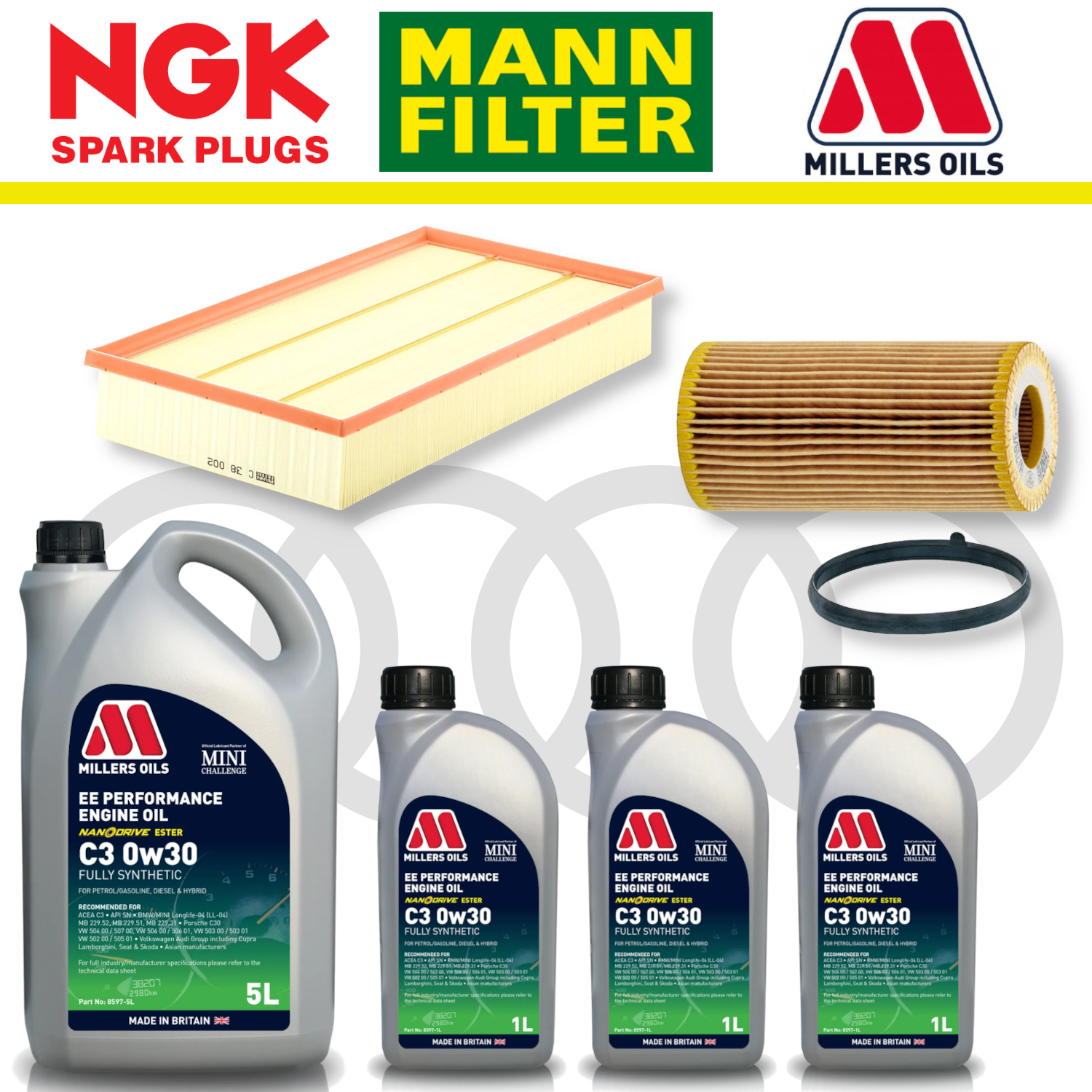 Audi RS3 8Y RSQ3 F3 EA855 EVO Home Service Pack - Millers Oil Premium