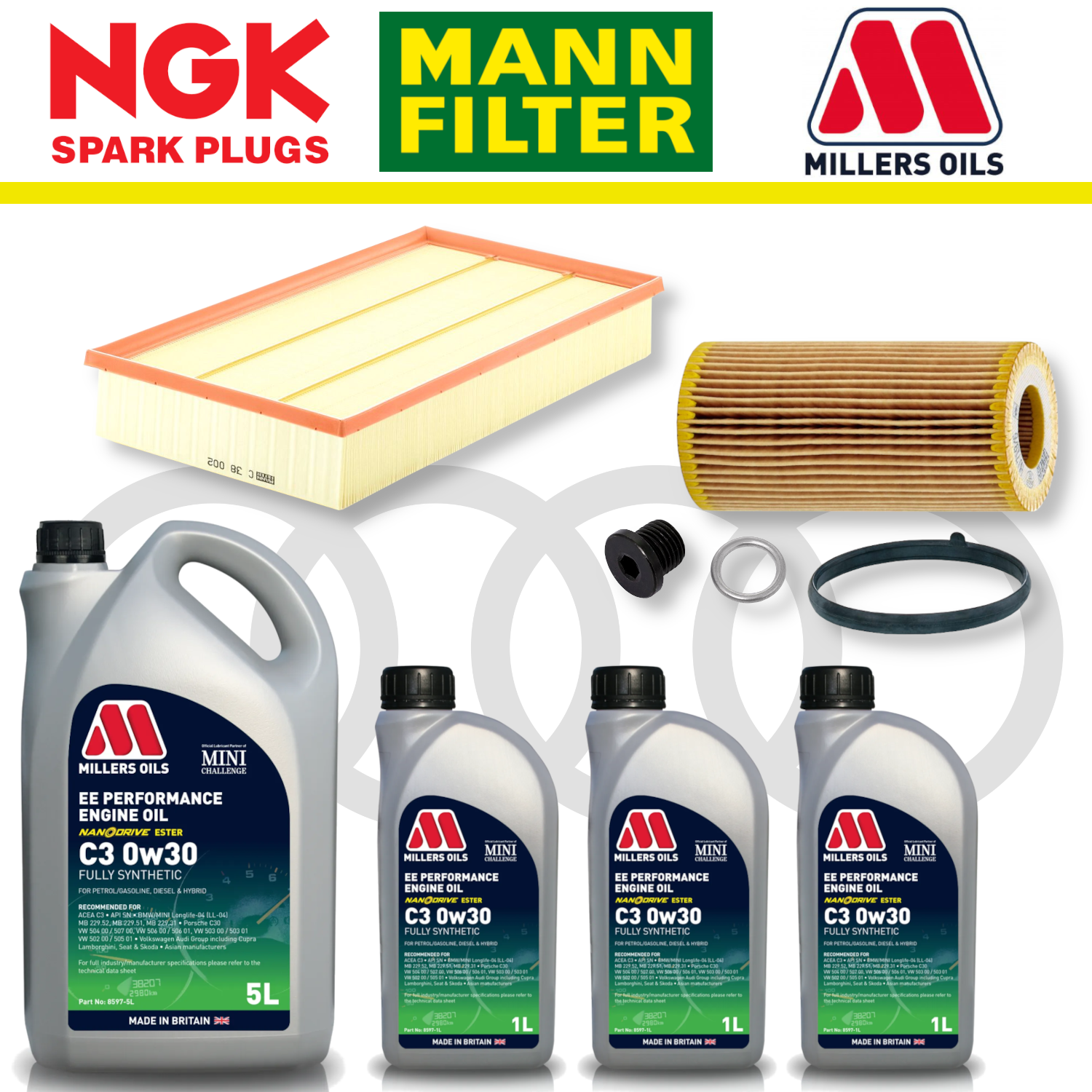 Audi RS3 8Y RSQ3 F3 EA855 EVO Home Service Pack - Millers Oil Premium