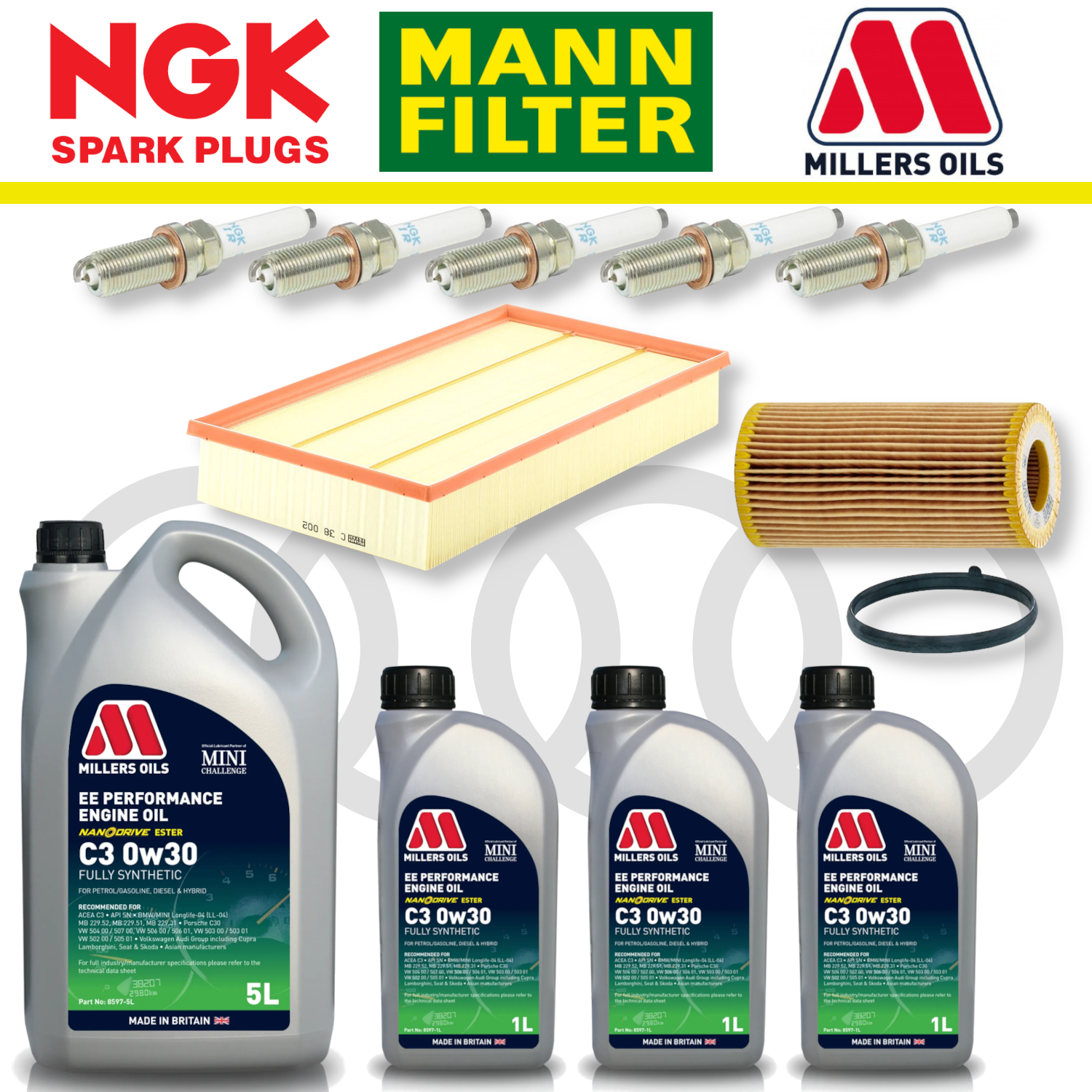 Audi RS3 8Y RSQ3 F3 EA855 EVO Home Service Pack - Millers Oil Premium
