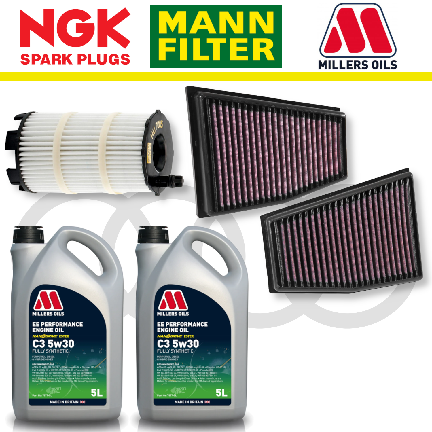 Audi RS4 RS5 B8 Home Service Pack - Millers Oil Premium