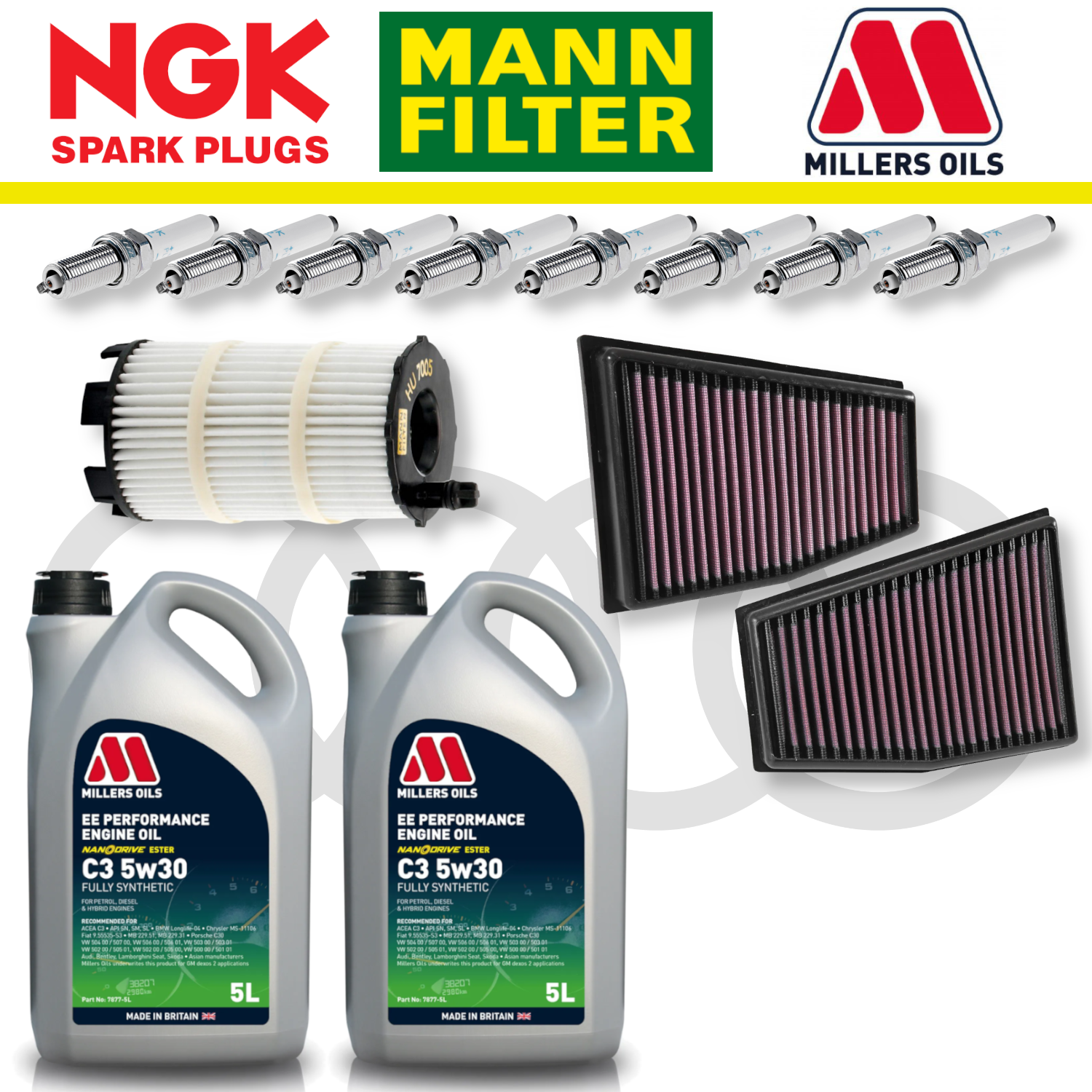 Audi RS4 RS5 B8 Home Service Pack - Millers Oil Premium
