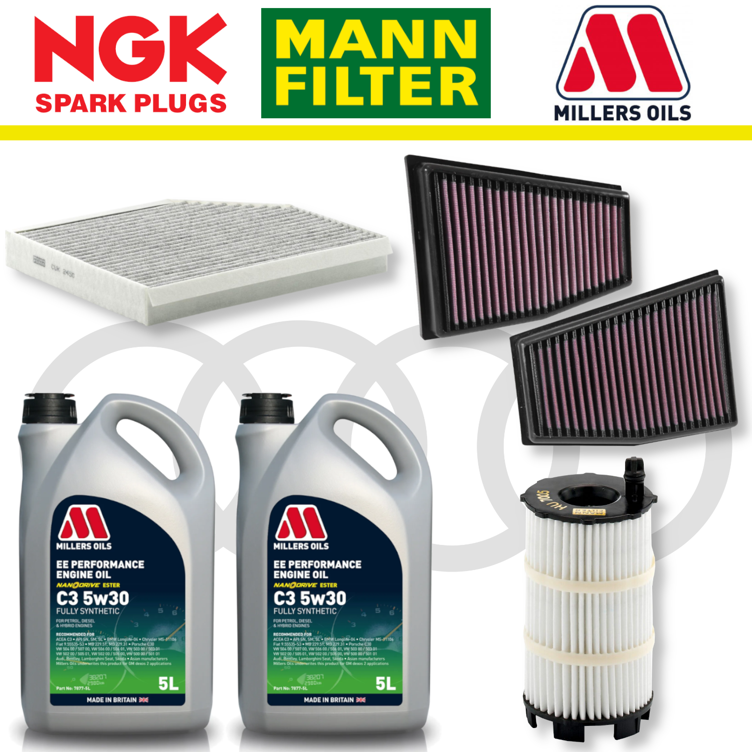Audi RS4 RS5 B8 Home Service Pack - Millers Oil Premium