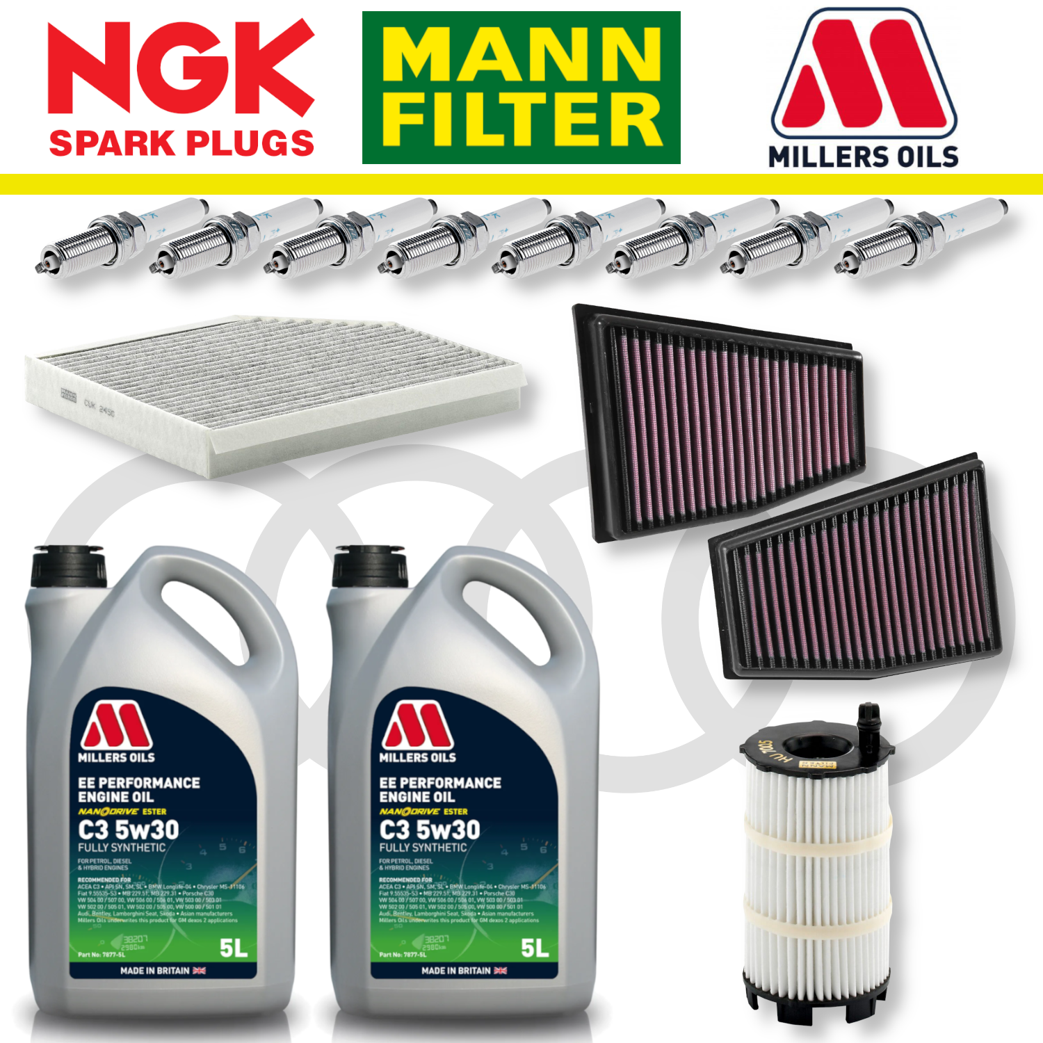 Audi RS4 RS5 B8 Home Service Pack - Millers Oil Premium