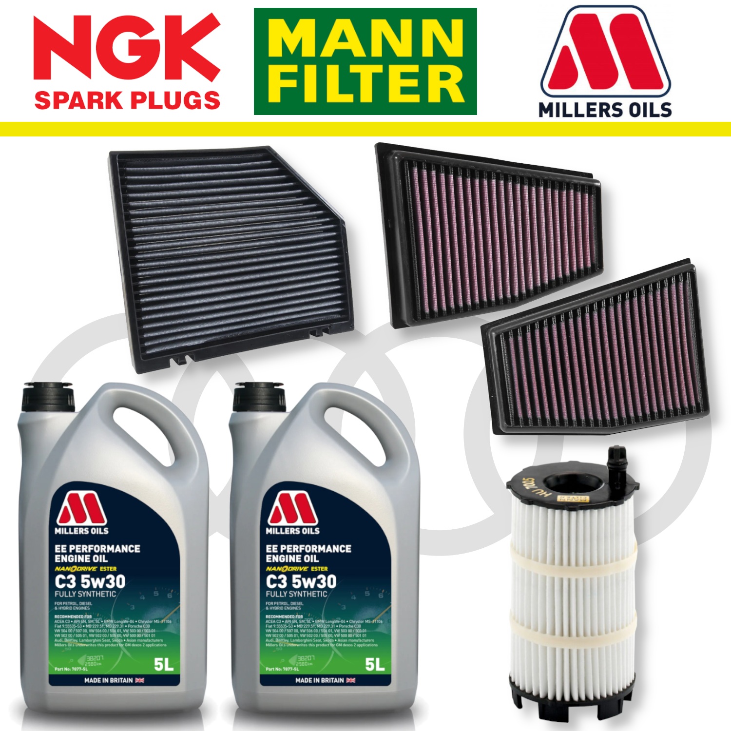 Audi RS4 RS5 B8 Home Service Pack - Millers Oil Premium