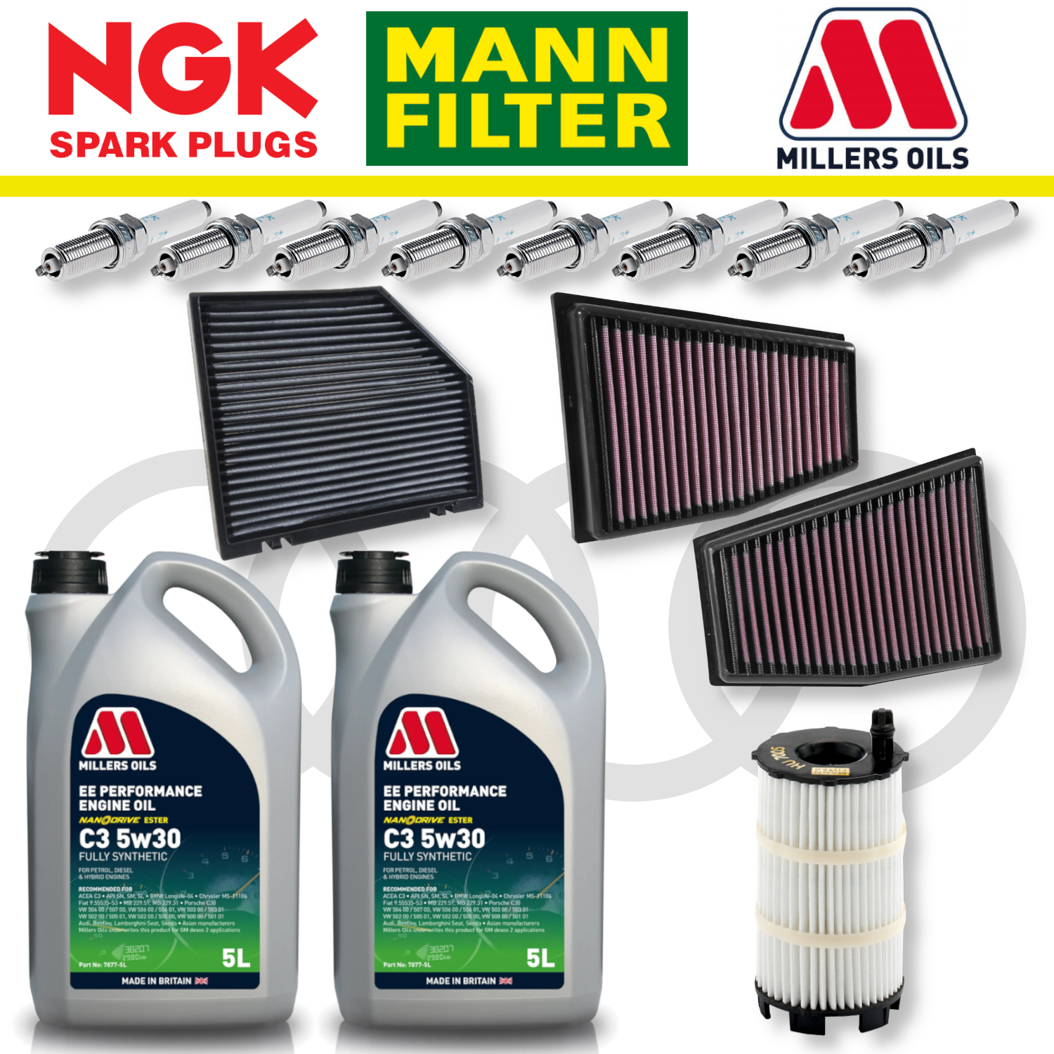 Audi RS4 RS5 B8 Home Service Pack - Millers Oil Premium