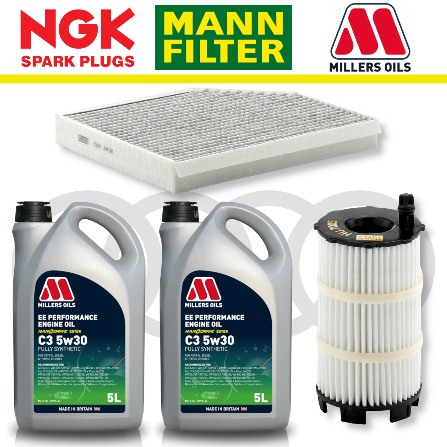 Audi RS4 RS5 B8 Home Service Pack - Millers Oil Premium