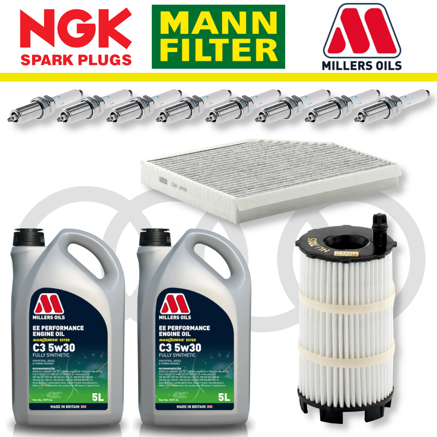 Audi RS4 RS5 B8 Home Service Pack - Millers Oil Premium