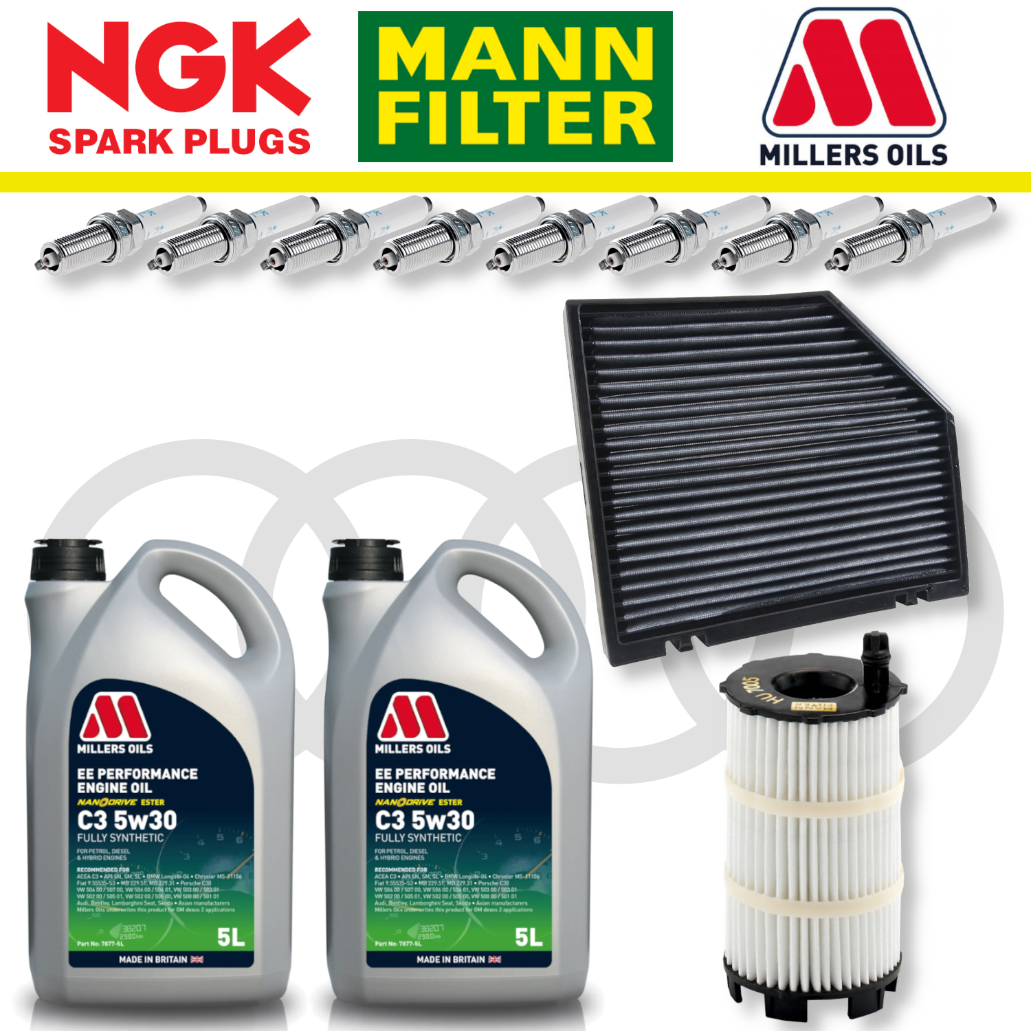 Audi RS4 RS5 B8 Home Service Pack - Millers Oil Premium