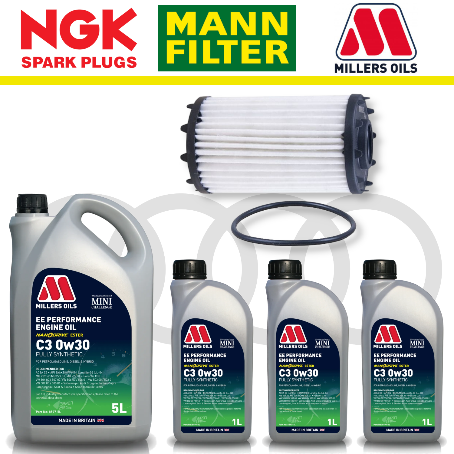 Audi RS4 RS5 B9 Home Service Pack - Millers Oil Premium