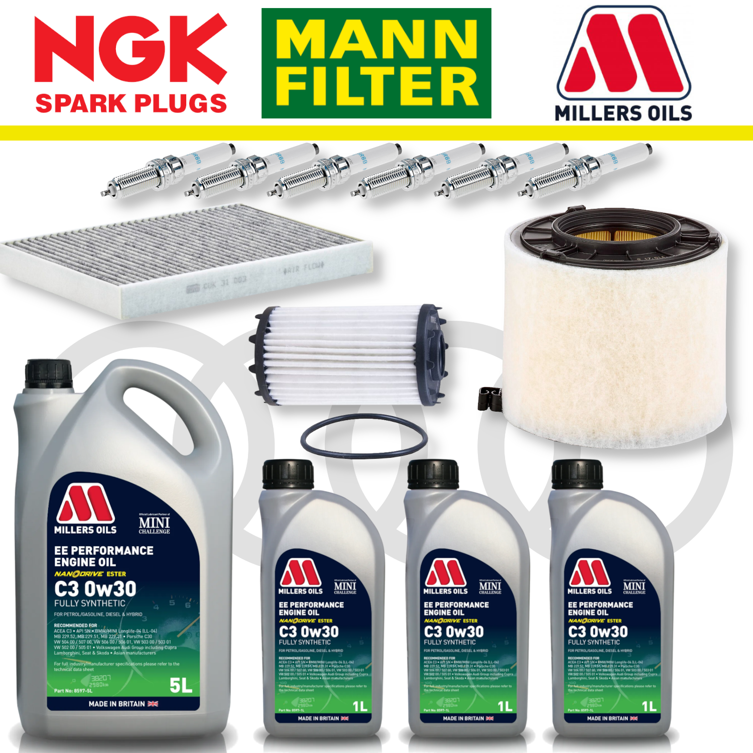 Audi RS4 RS5 B9 Home Service Pack - Millers Oil Premium