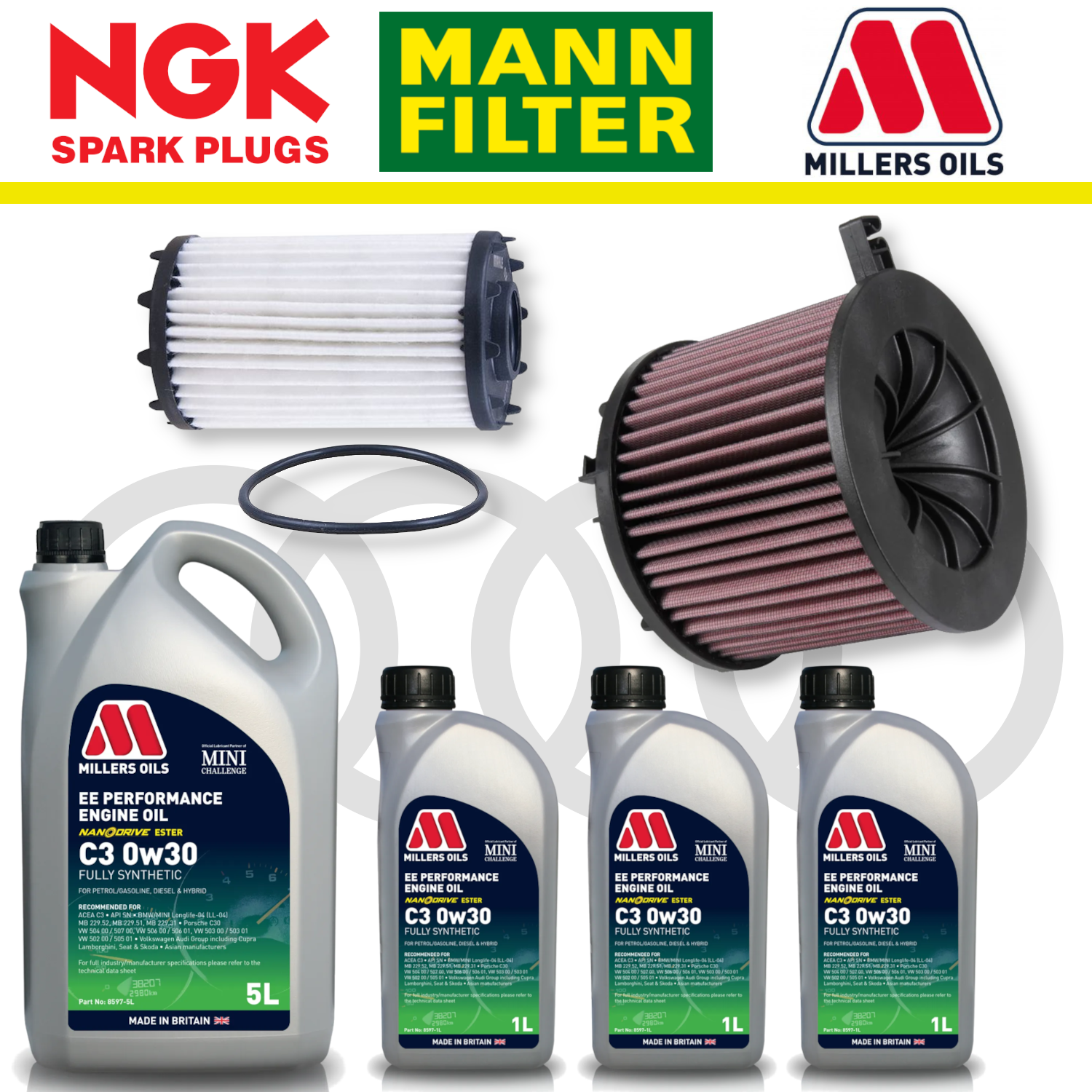 Audi RS4 RS5 B9 Home Service Pack - Millers Oil Premium