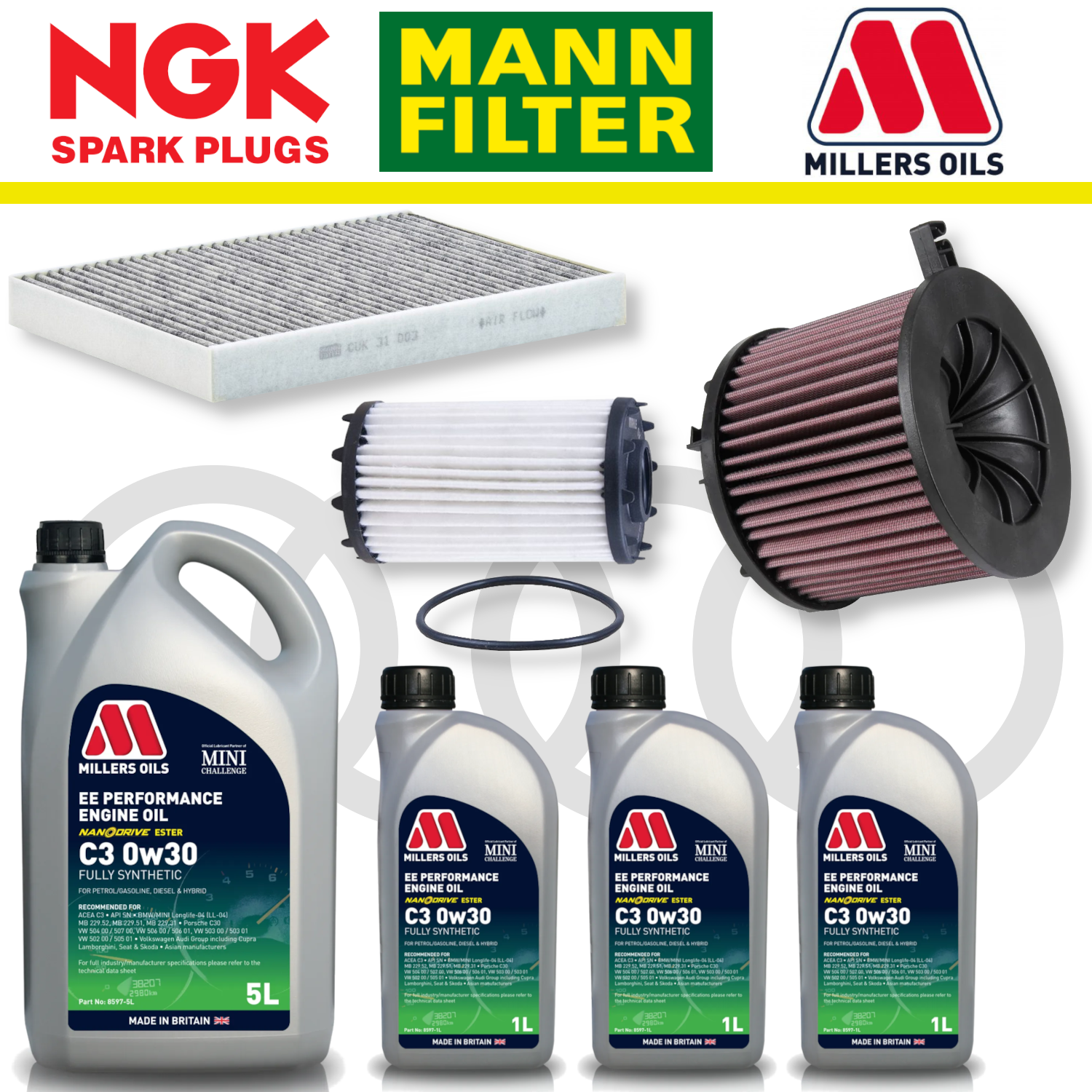 Audi RS4 RS5 B9 Home Service Pack - Millers Oil Premium