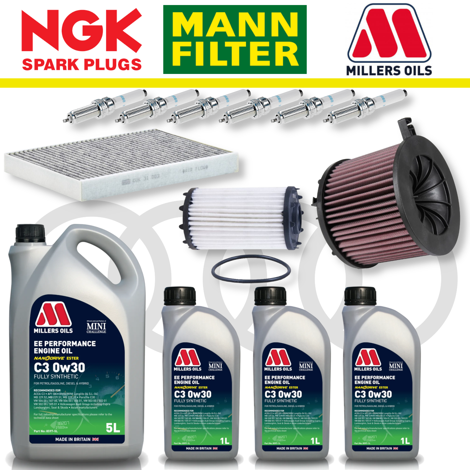 Audi RS4 RS5 B9 Home Service Pack - Millers Oil Premium