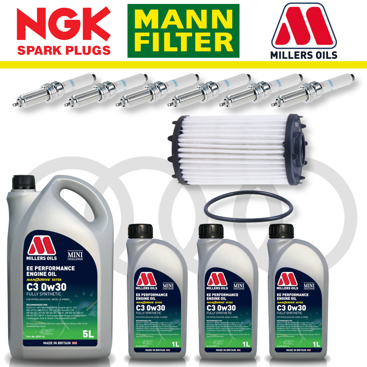Audi RS4 RS5 B9 Home Service Pack - Millers Oil Premium