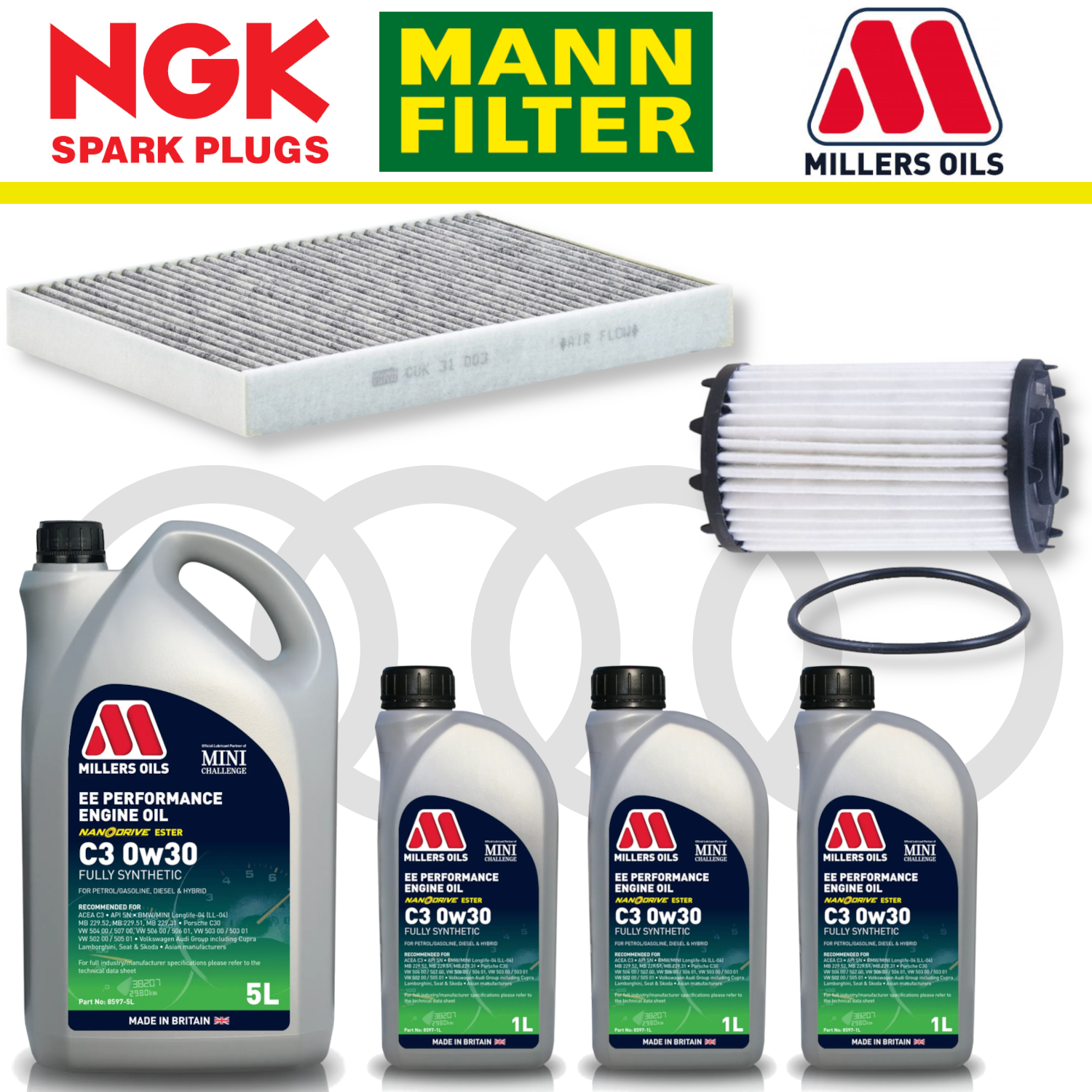 Audi RS4 RS5 B9 Home Service Pack - Millers Oil Premium
