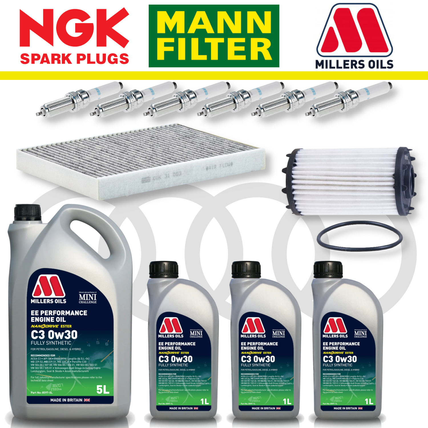 Audi RS4 RS5 B9 Home Service Pack - Millers Oil Premium