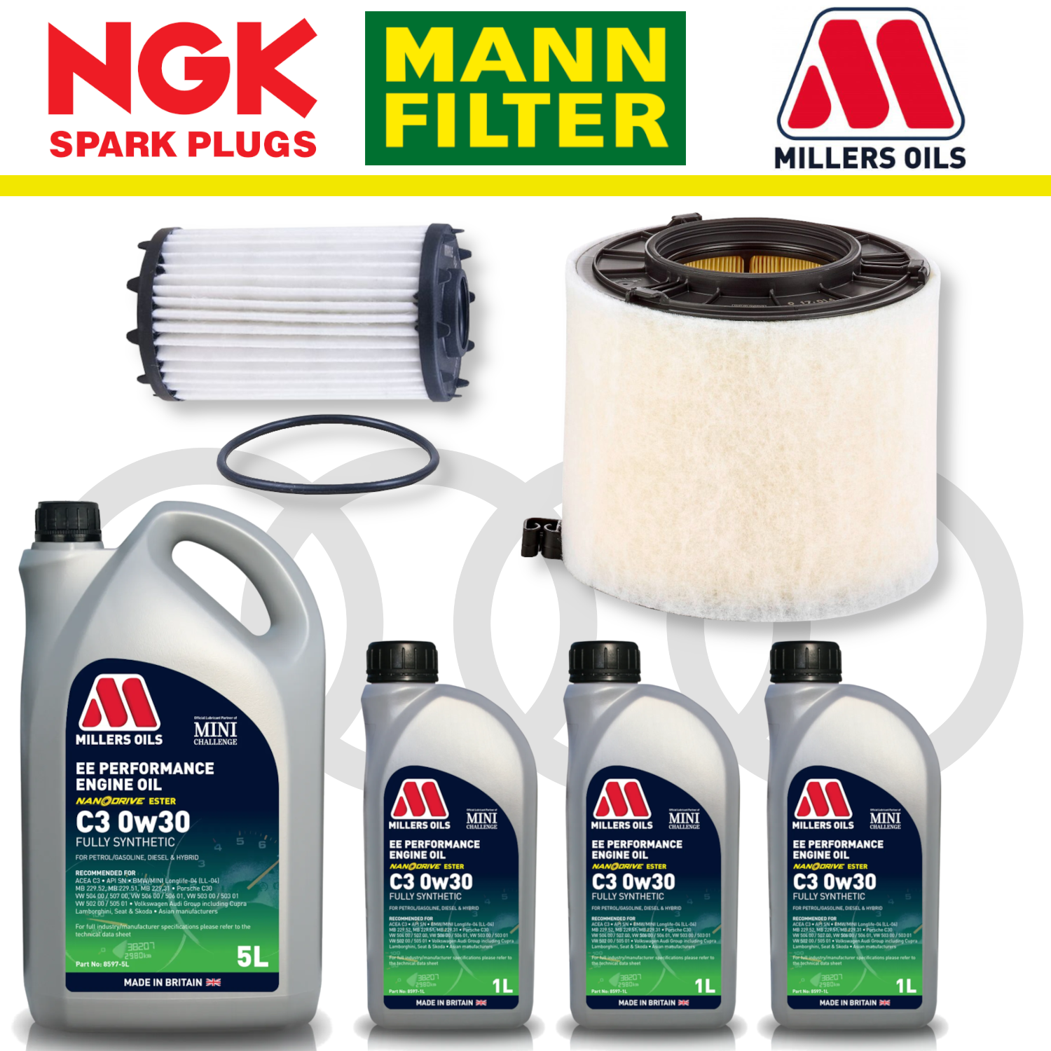 Audi RS4 RS5 B9 Home Service Pack - Millers Oil Premium