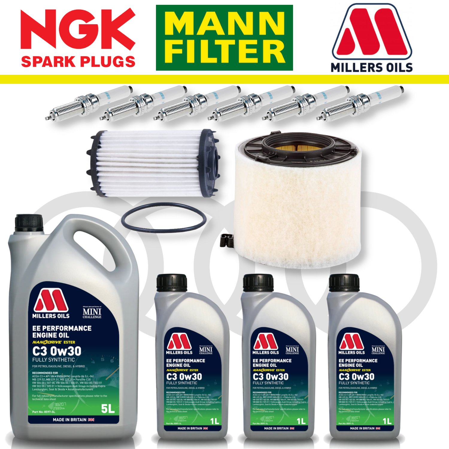 Audi RS4 RS5 B9 Home Service Pack - Millers Oil Premium