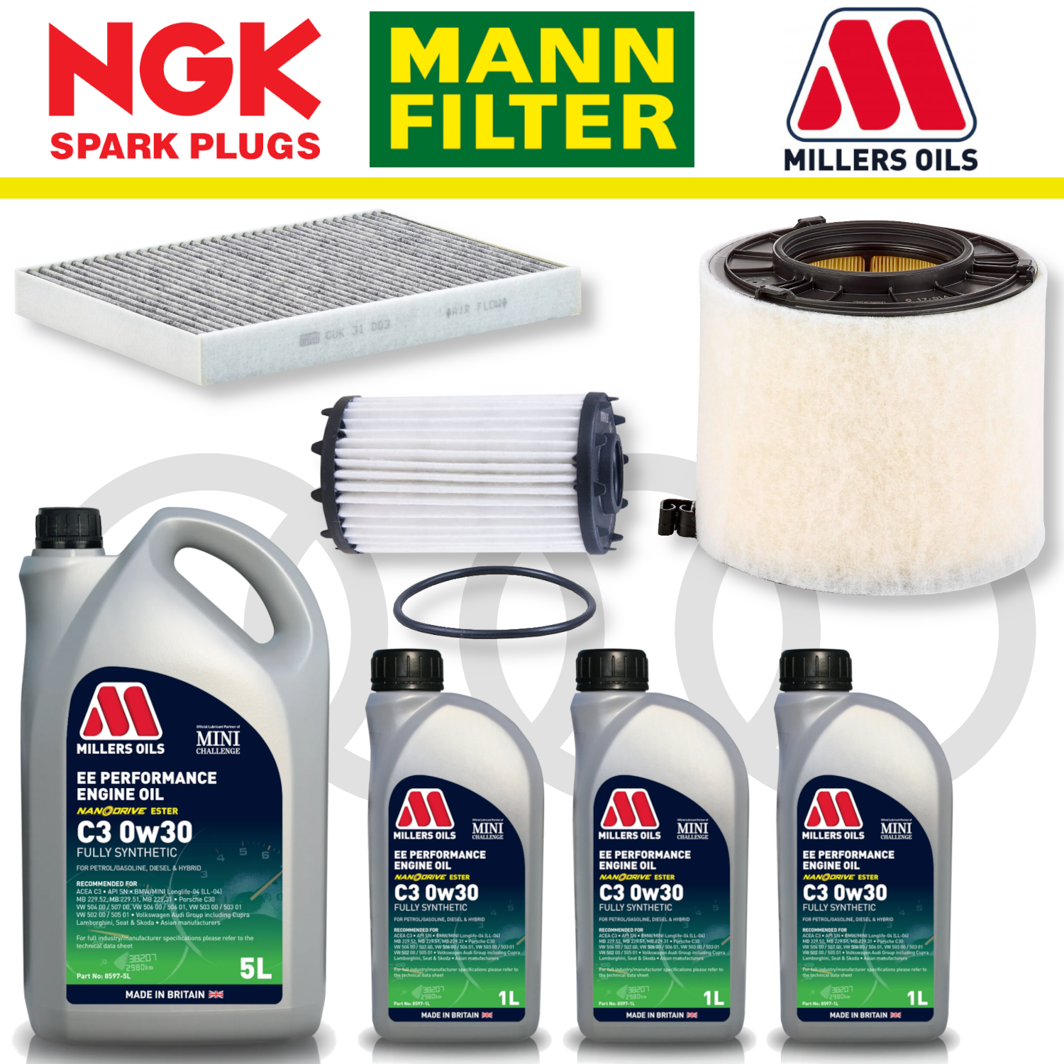 Audi RS4 RS5 B9 Home Service Pack - Millers Oil Premium