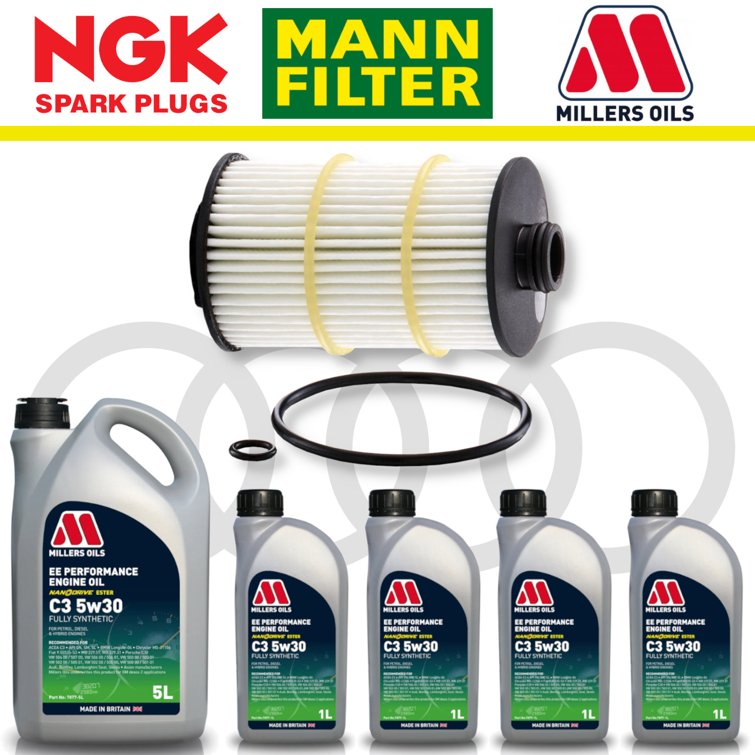 Audi RS6 RS7 C7 Home Service Pack - Millers Oil Premium