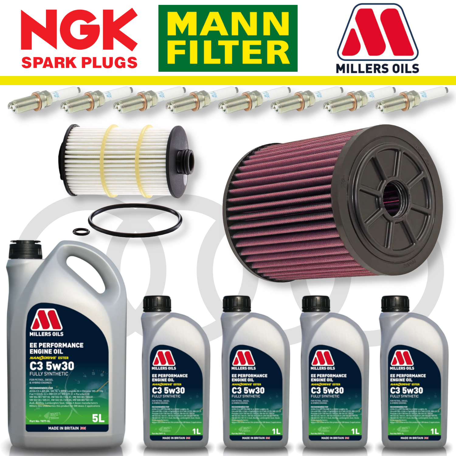 Audi RS6 RS7 C7 Home Service Pack - Millers Oil Premium