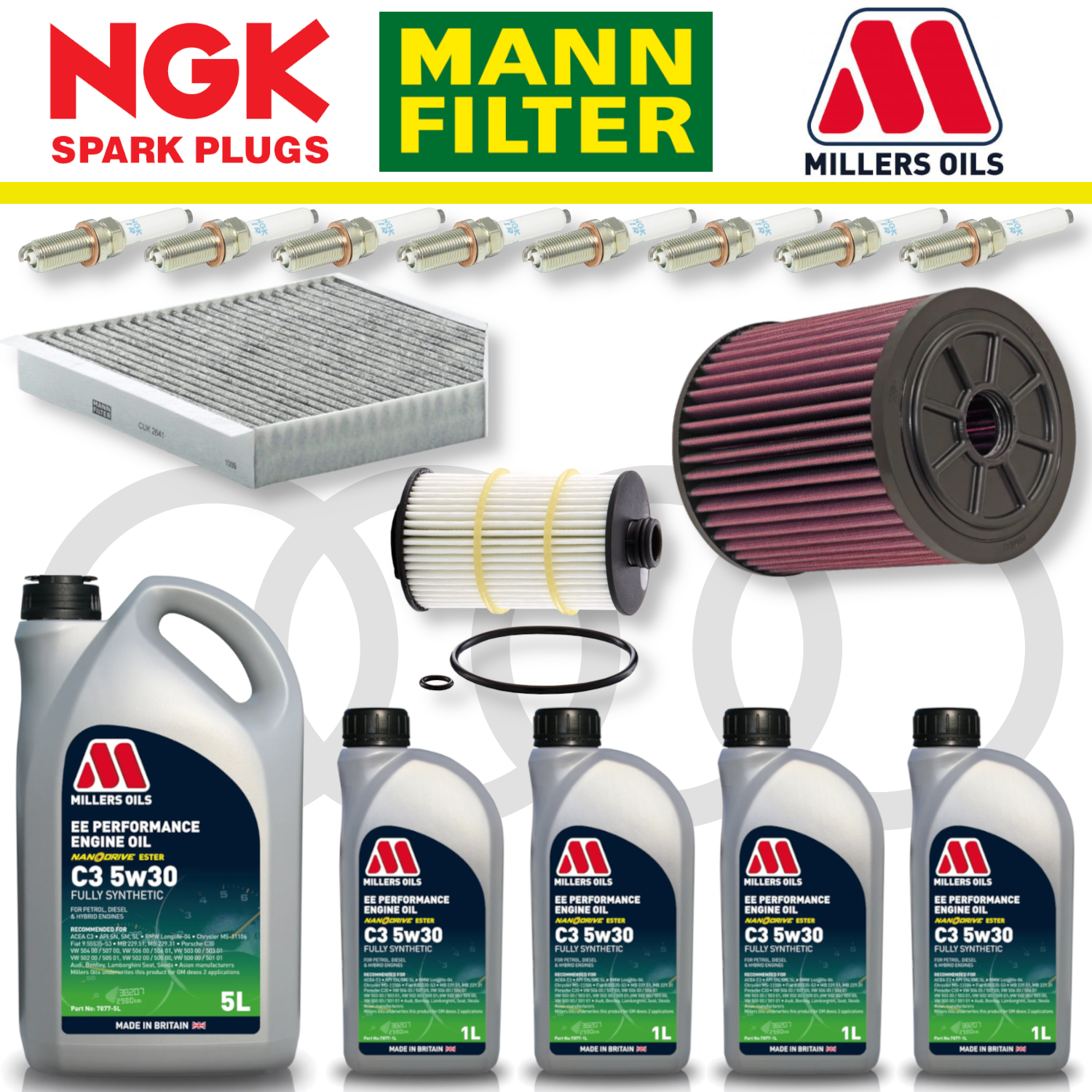 Audi RS6 RS7 C7 Home Service Pack - Millers Oil Premium