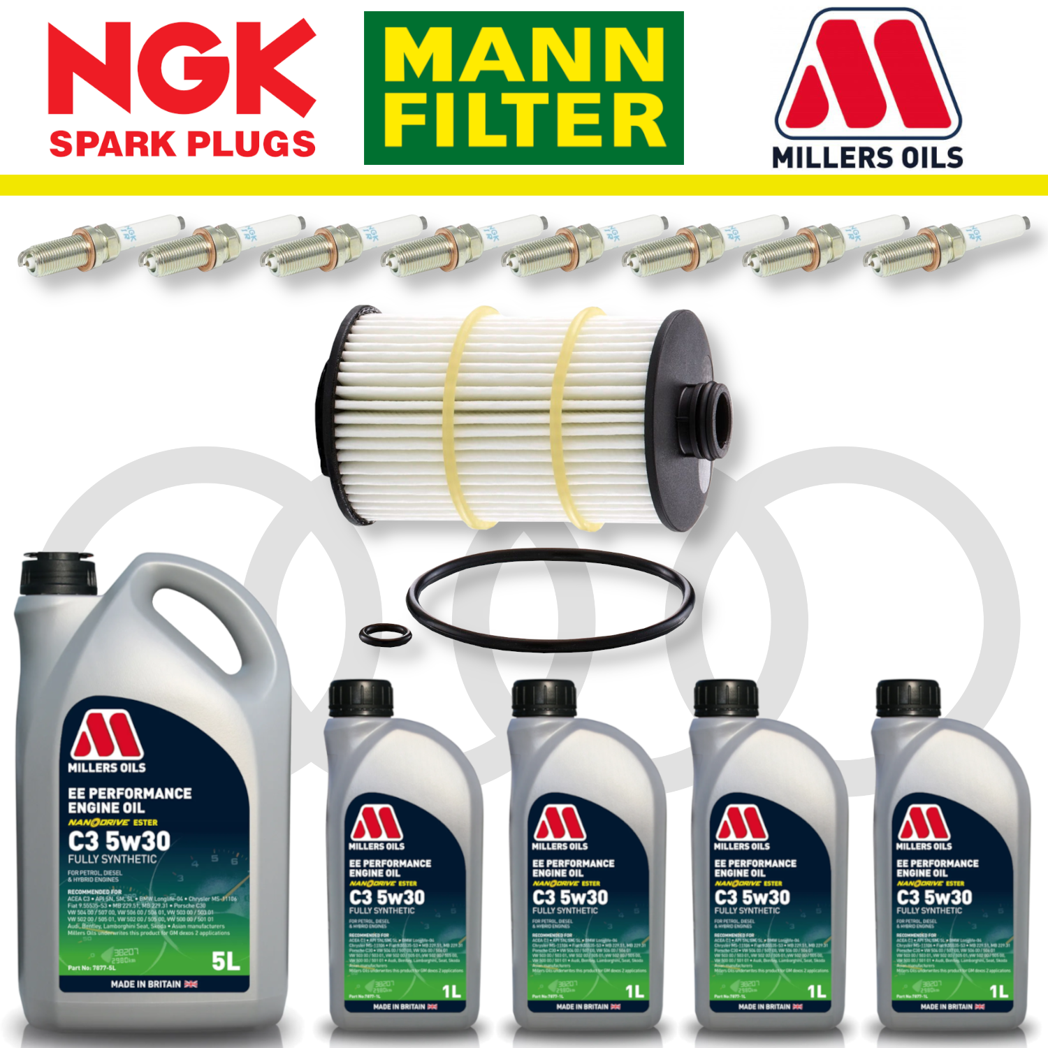 Audi RS6 RS7 C7 Home Service Pack - Millers Oil Premium