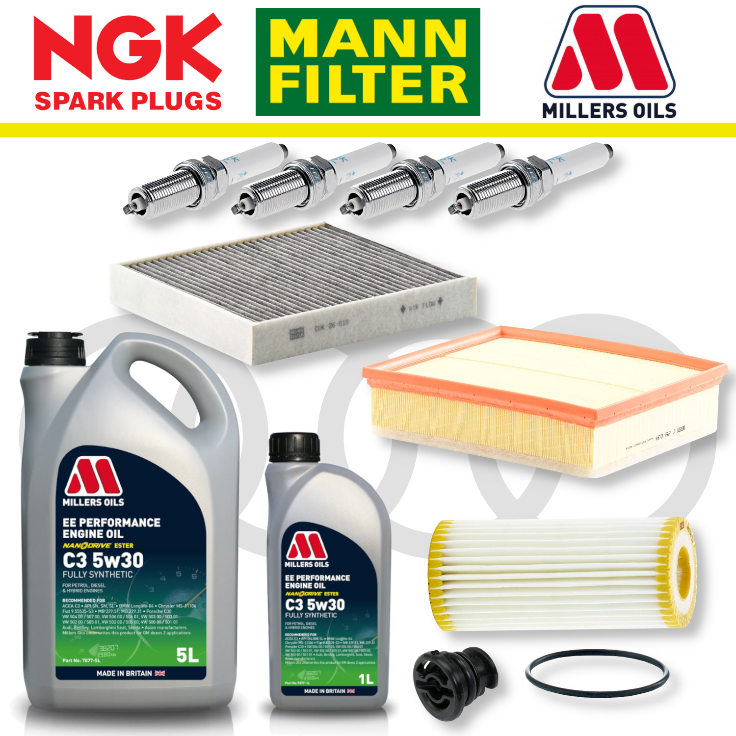 Audi S1 8X EA888 Home Service Pack - Millers Oil Premium