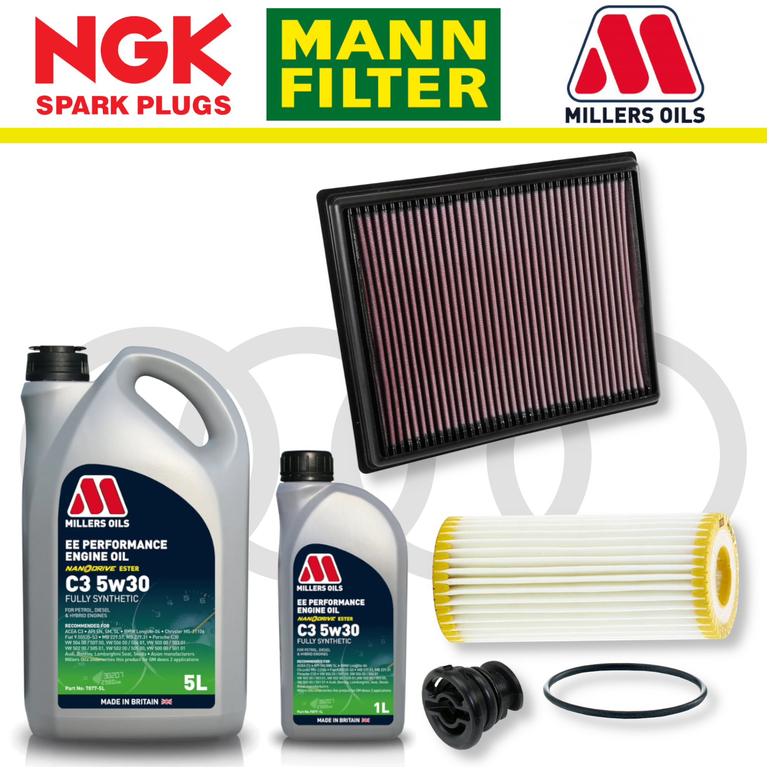 Audi S1 8X EA888 Home Service Pack - Millers Oil Premium