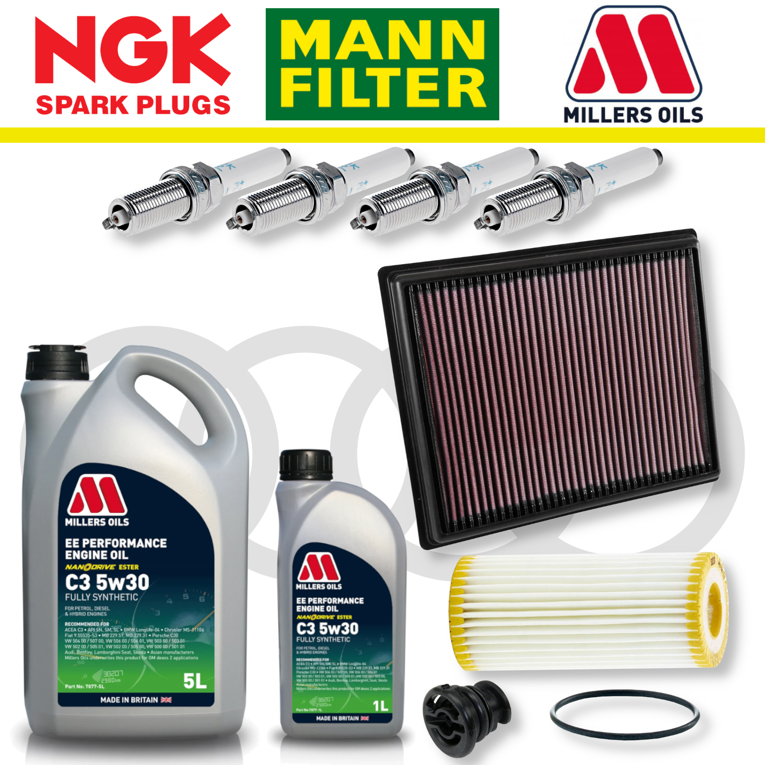 Audi S1 8X EA888 Home Service Pack - Millers Oil Premium