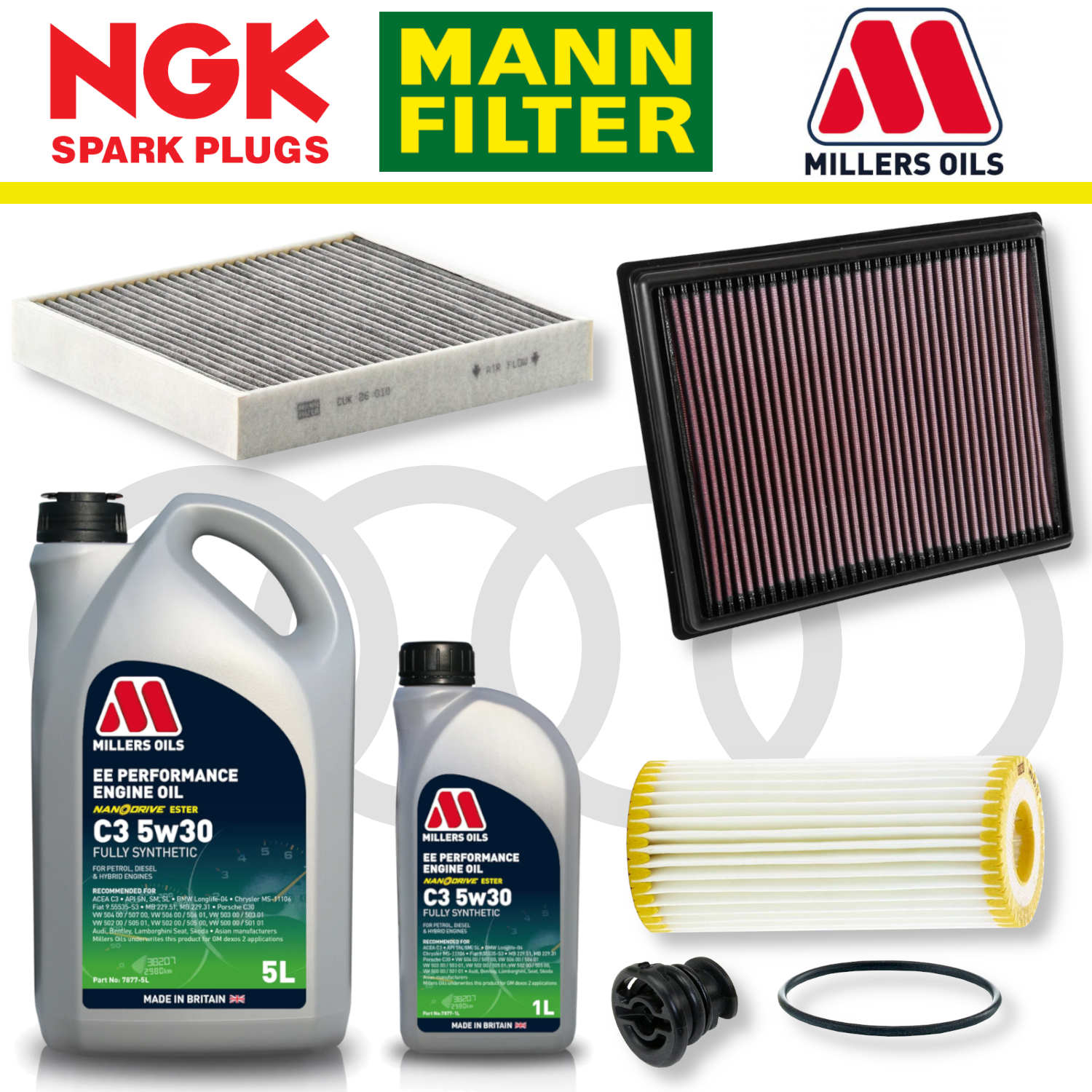 Audi S1 8X EA888 Home Service Pack - Millers Oil Premium