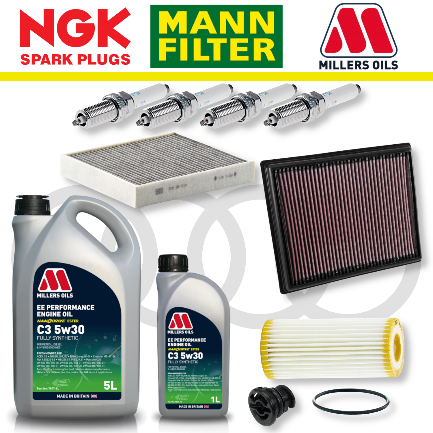 Audi S1 8X EA888 Home Service Pack - Millers Oil Premium