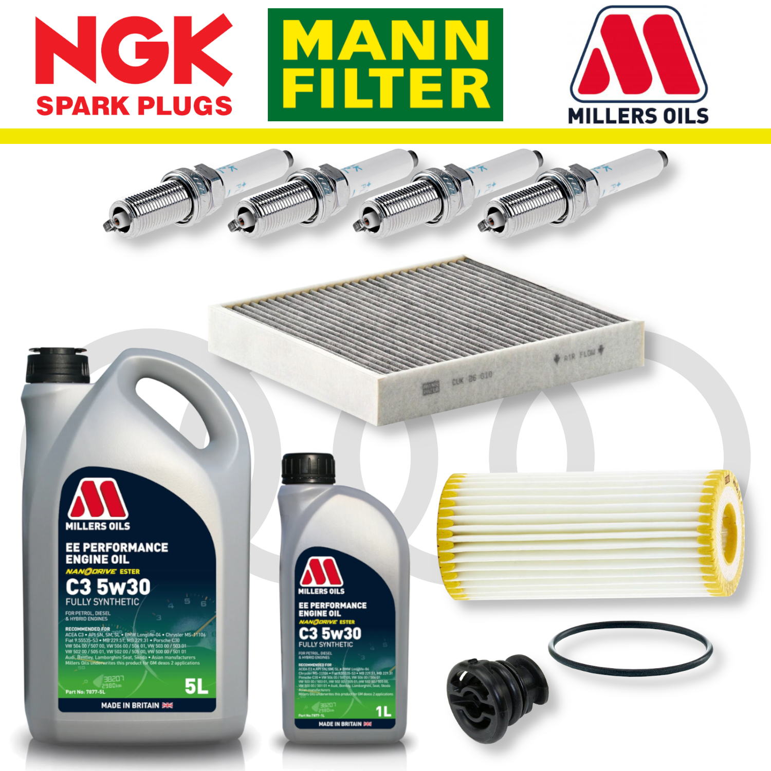 Audi S1 8X EA888 Home Service Pack - Millers Oil Premium