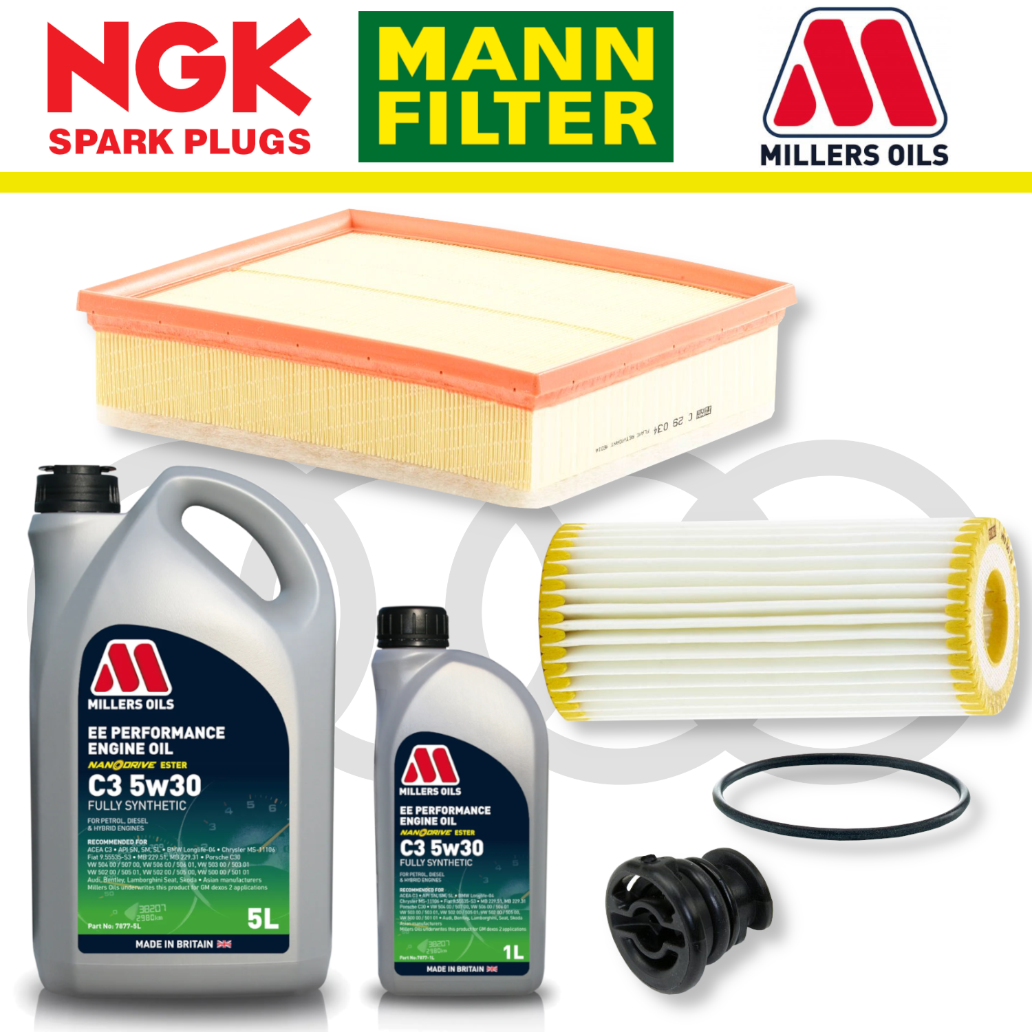 Audi S1 8X EA888 Home Service Pack - Millers Oil Premium