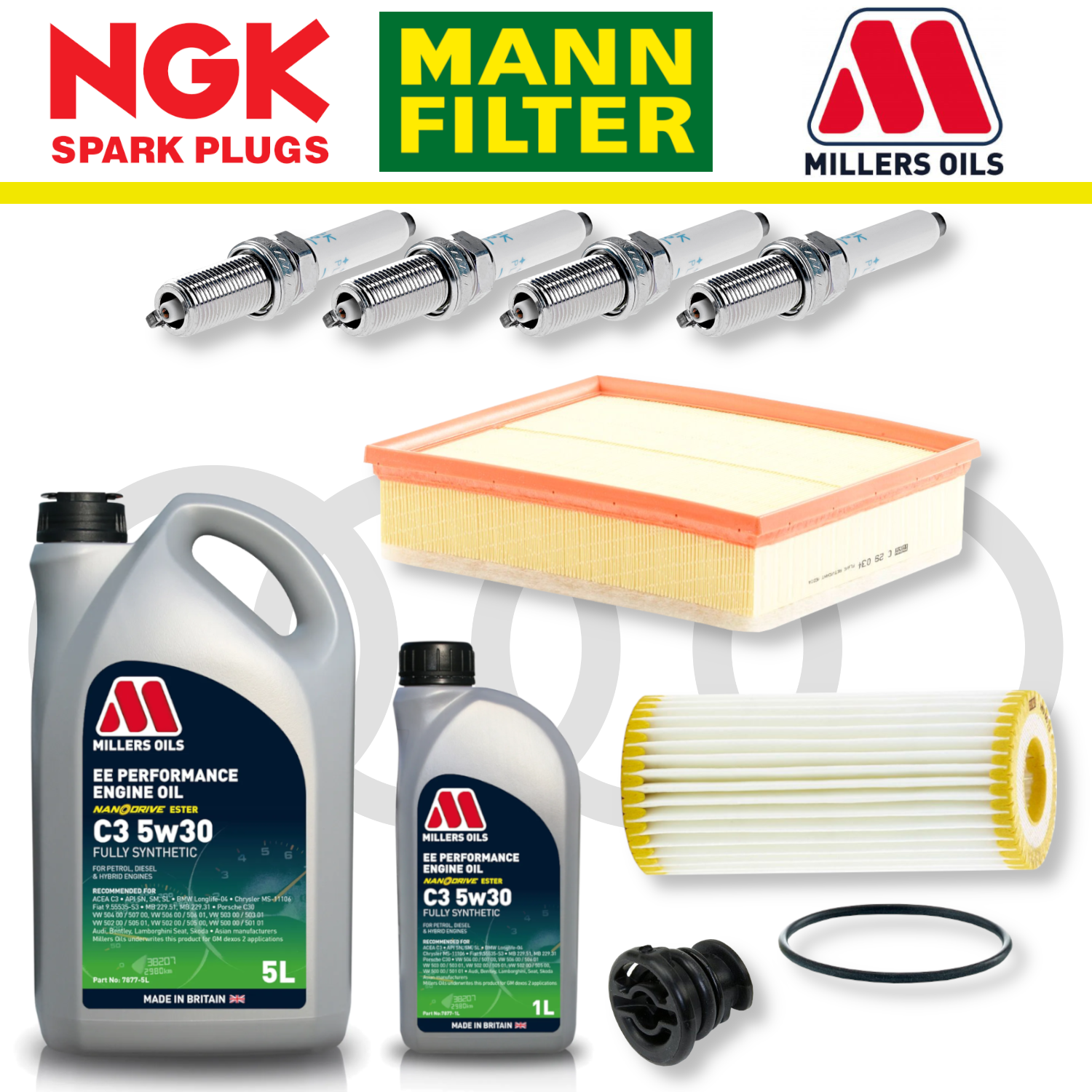 Audi S1 8X EA888 Home Service Pack - Millers Oil Premium