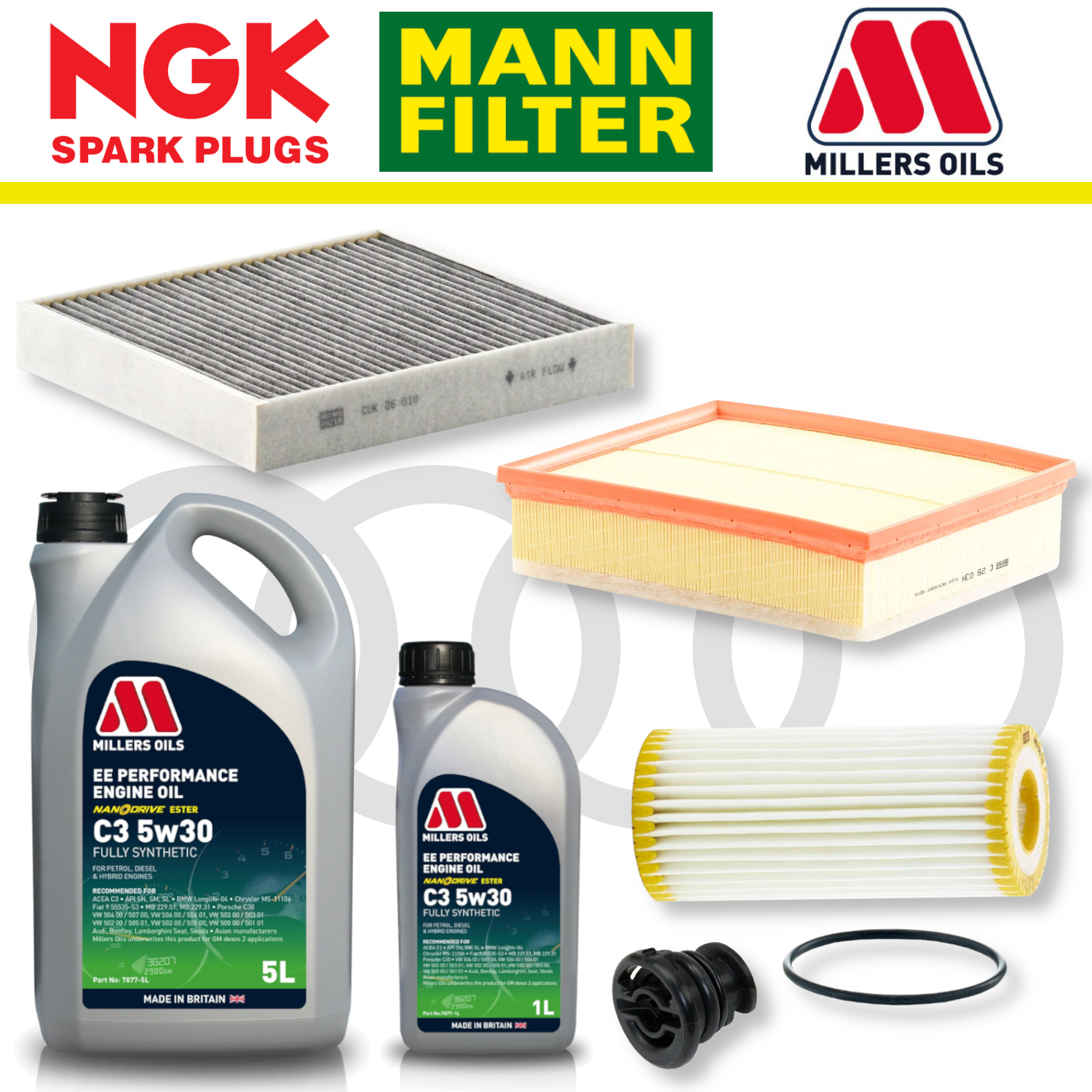 Audi S1 8X EA888 Home Service Pack - Millers Oil Premium