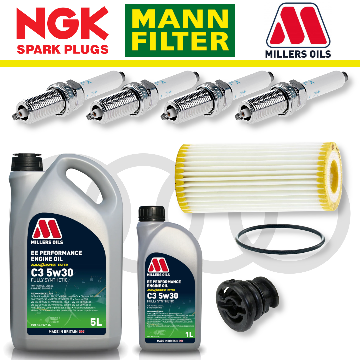 Audi S3 8V TTS 8S EA888 Home Service Pack - Millers Oil Premium