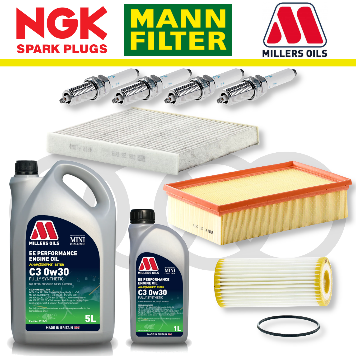 Audi S3 8Y EA888 Gen 4 Home Service Pack - Millers Oil Premium