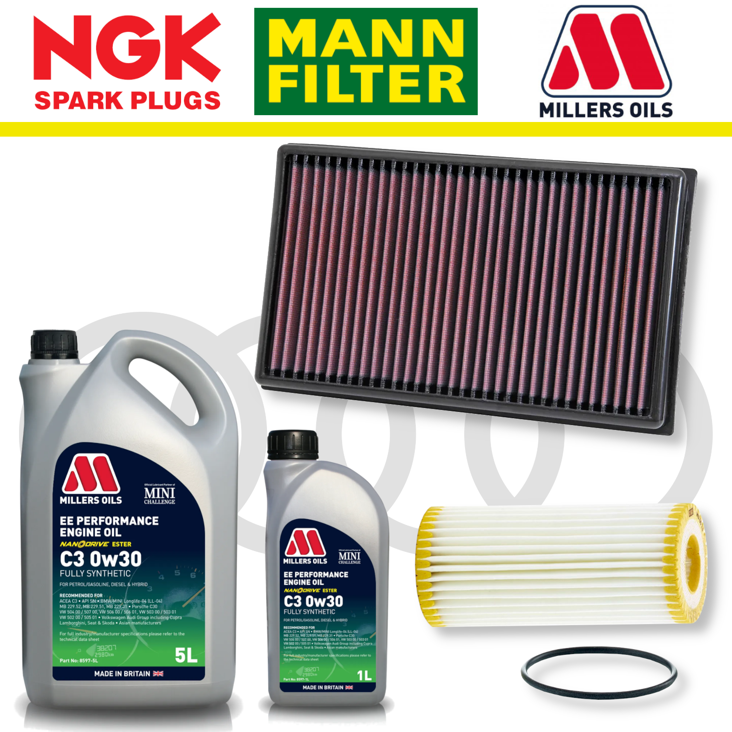 Audi S3 8Y EA888 Gen 4 Home Service Pack - Millers Oil Premium