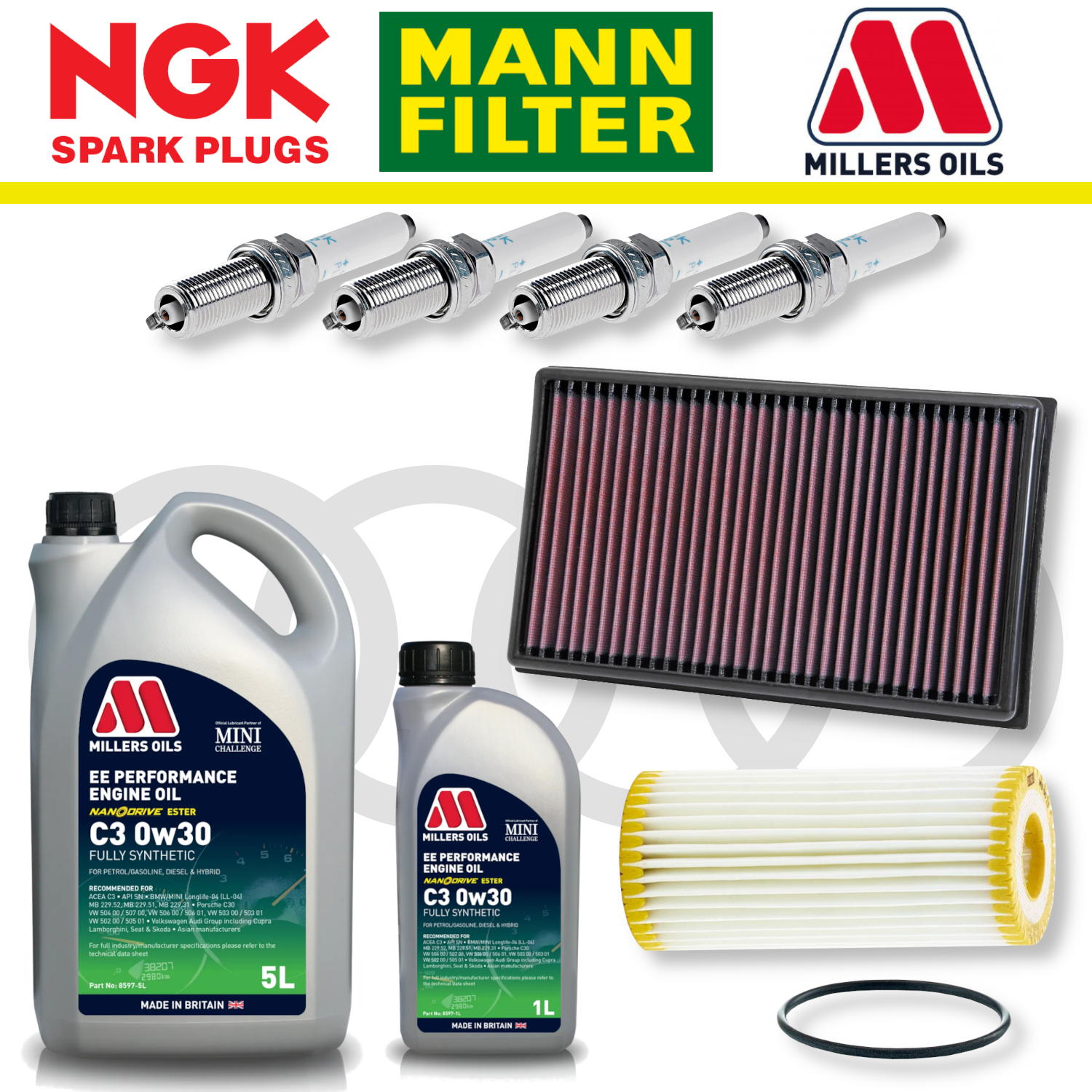 Audi S3 8Y EA888 Gen 4 Home Service Pack - Millers Oil Premium