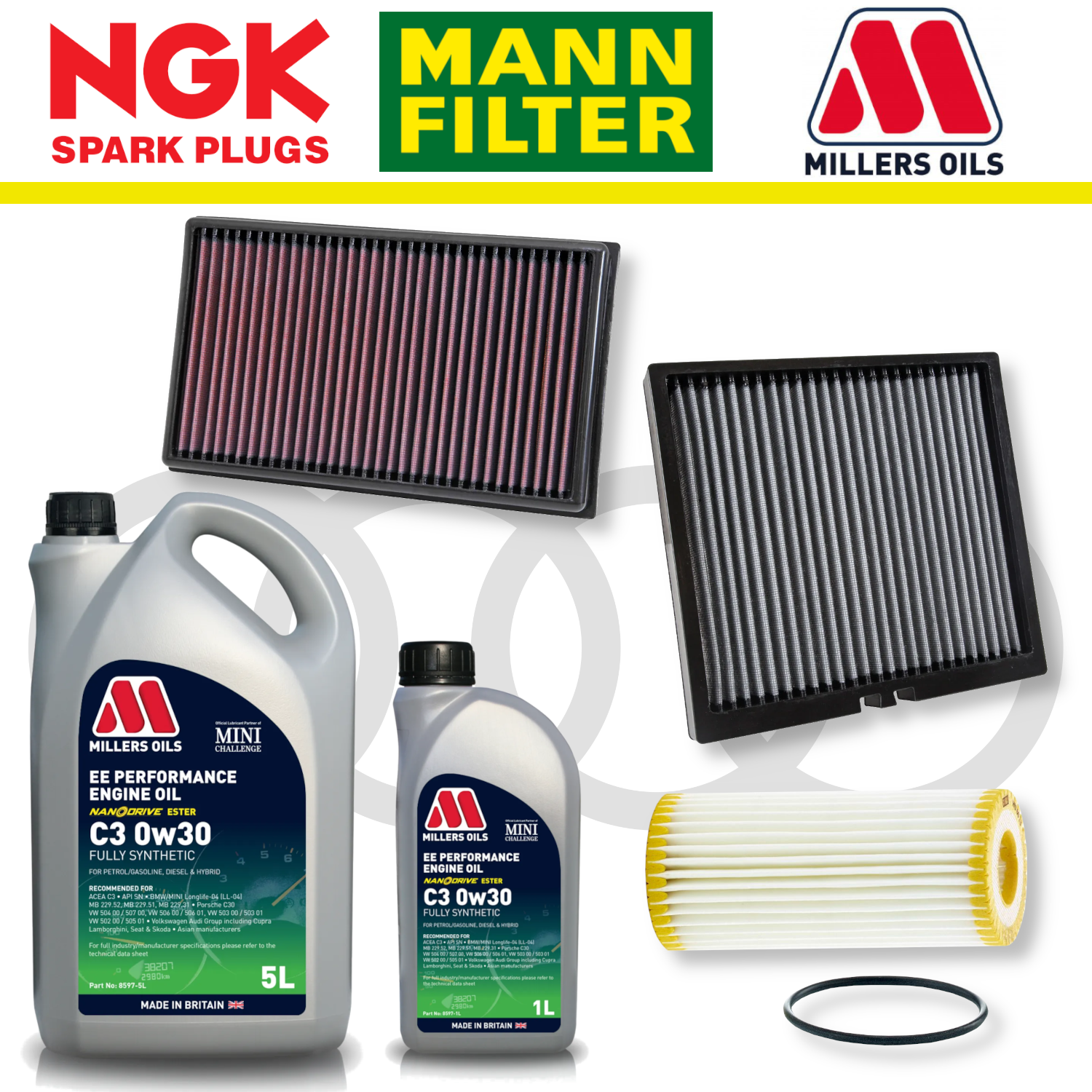 Audi S3 8Y EA888 Gen 4 Home Service Pack - Millers Oil Premium